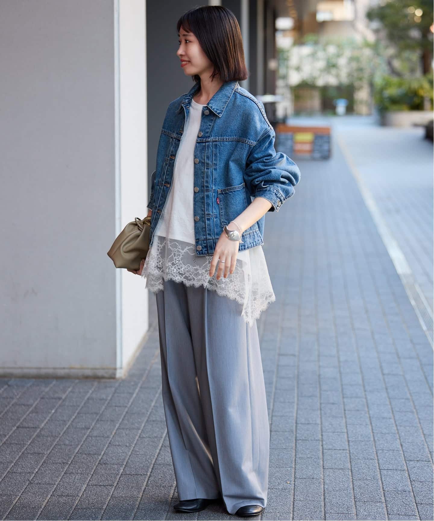 予約》レースコンビカットソー2（Tシャツ／カットソー）｜SLOBE IENA