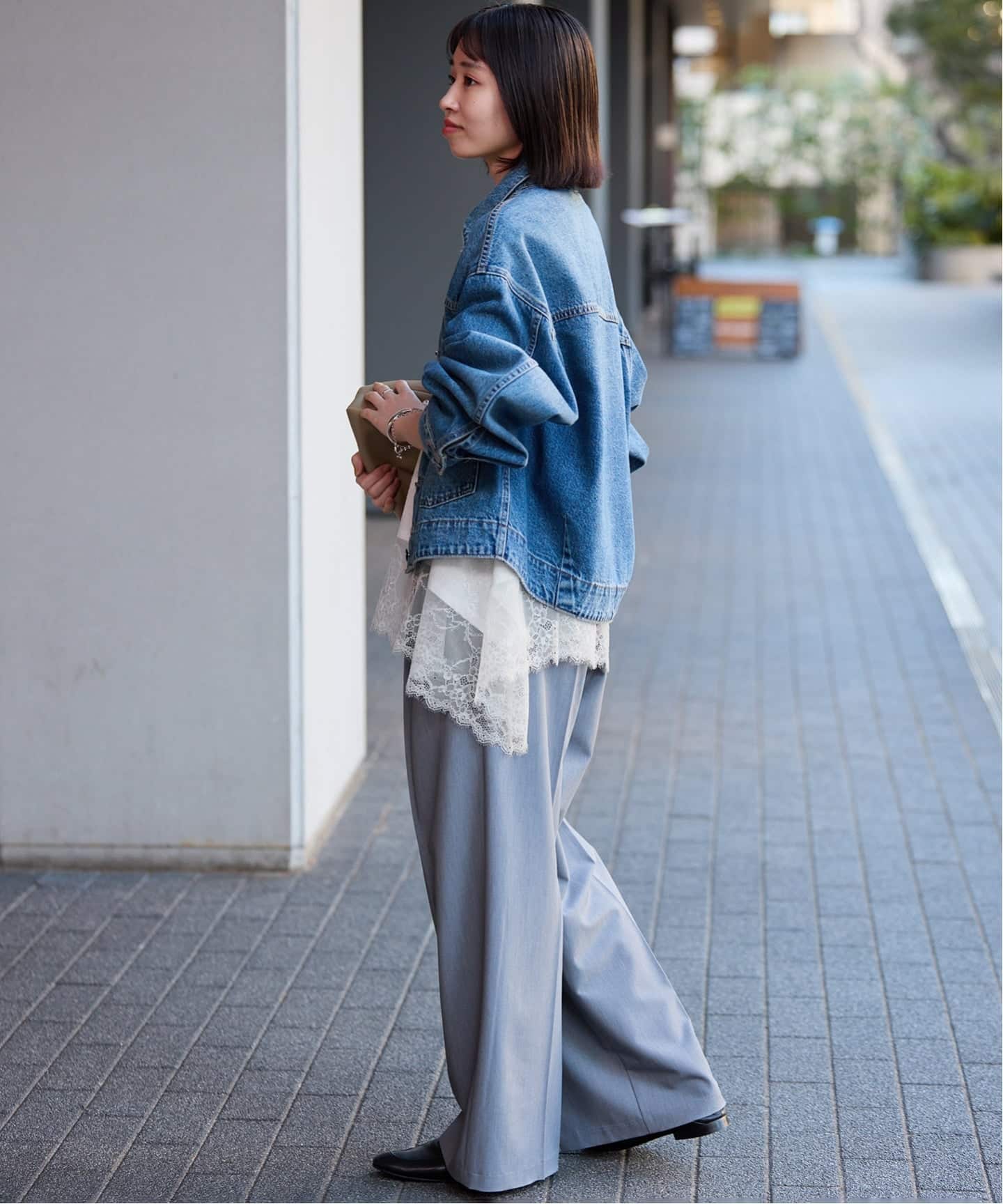 レースコンビカットソー2（Tシャツ／カットソー）｜SLOBE IENA