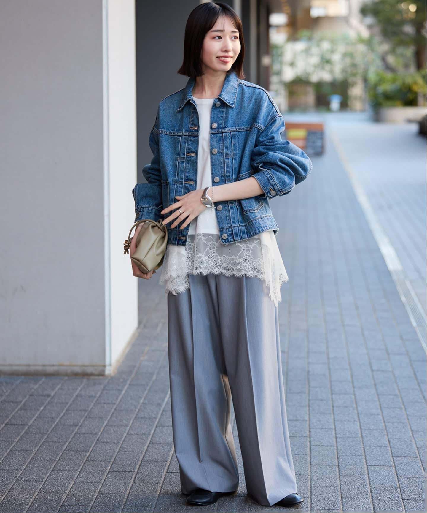 レースコンビカットソー2（Tシャツ／カットソー）｜SLOBE IENA