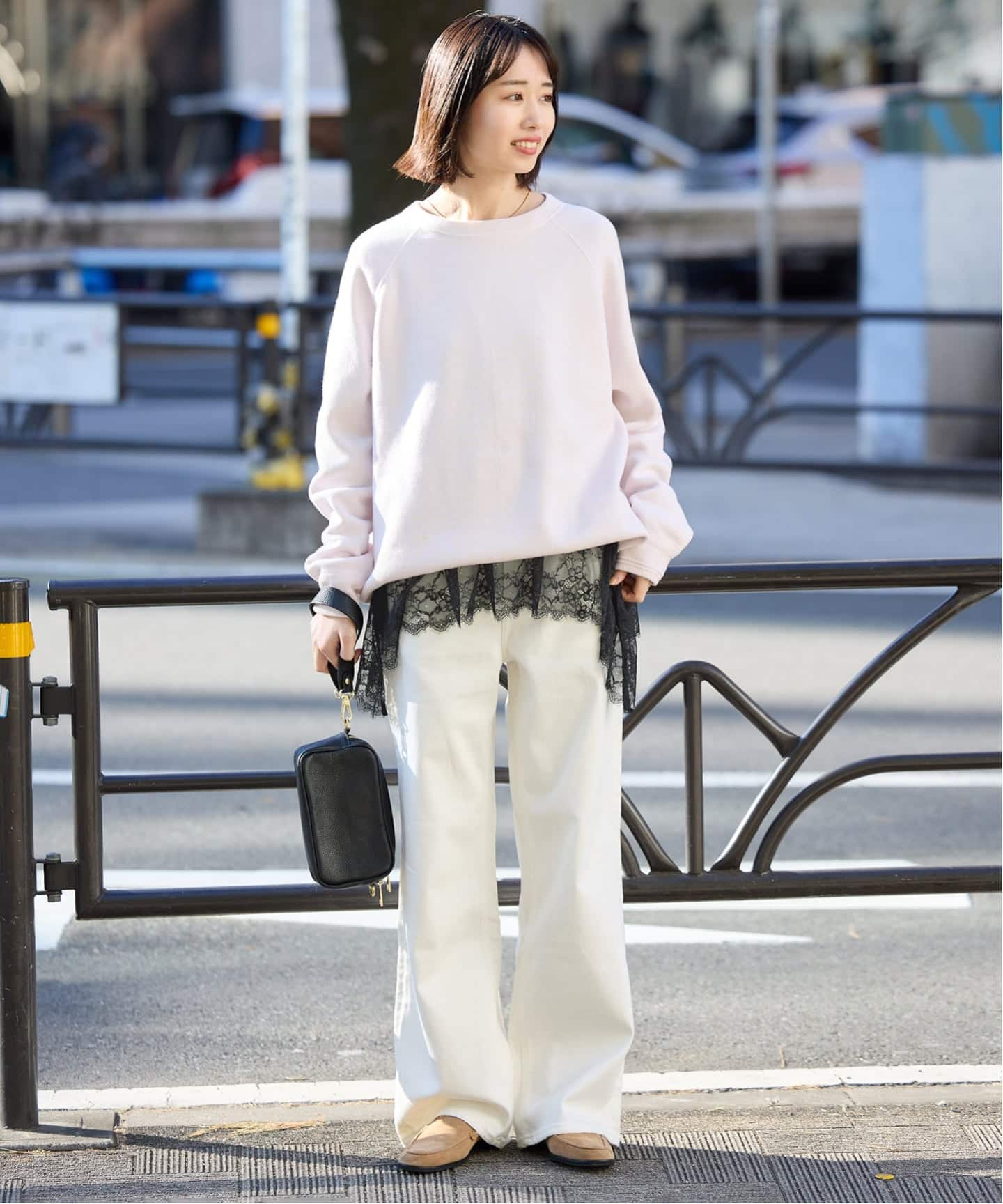 追加予約》レースコンビカットソー2（Tシャツ／カットソー）｜SLOBE