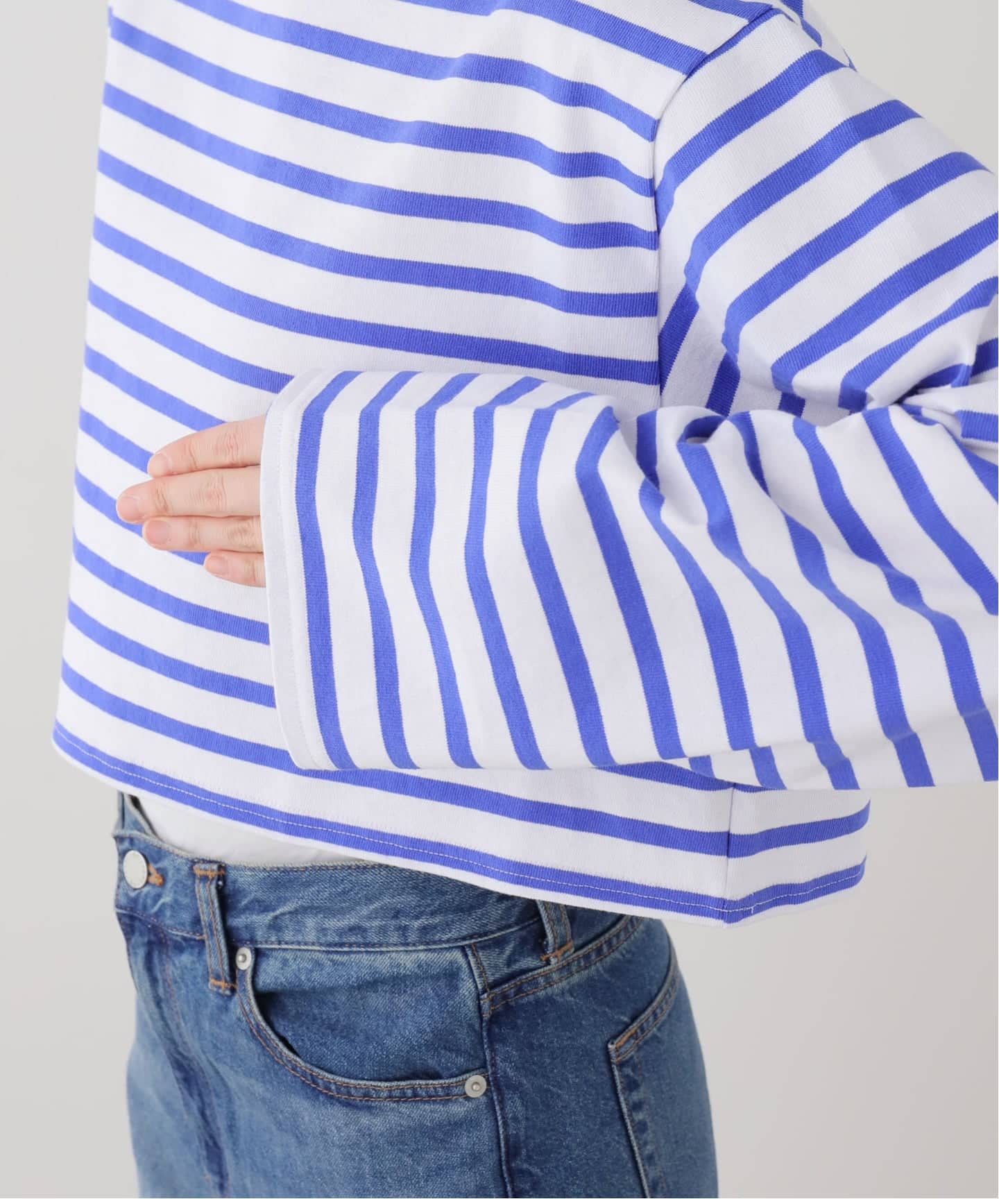 SLOBE IENA ボーダーカットソー セール】サイロベーシックボーダーロンT【手洗い可能】◇（Tシャツ
