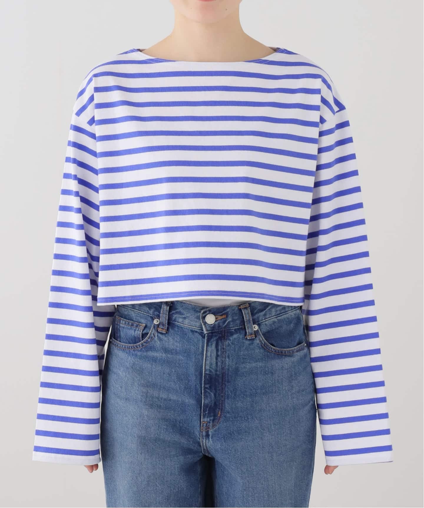 SLOBE IENA SLOBE別注ビッグボーダーカットソー スローブ イエナ セール】【LE MINOR/ルミノア】SLOBE別注ビッグボーダーカットソー