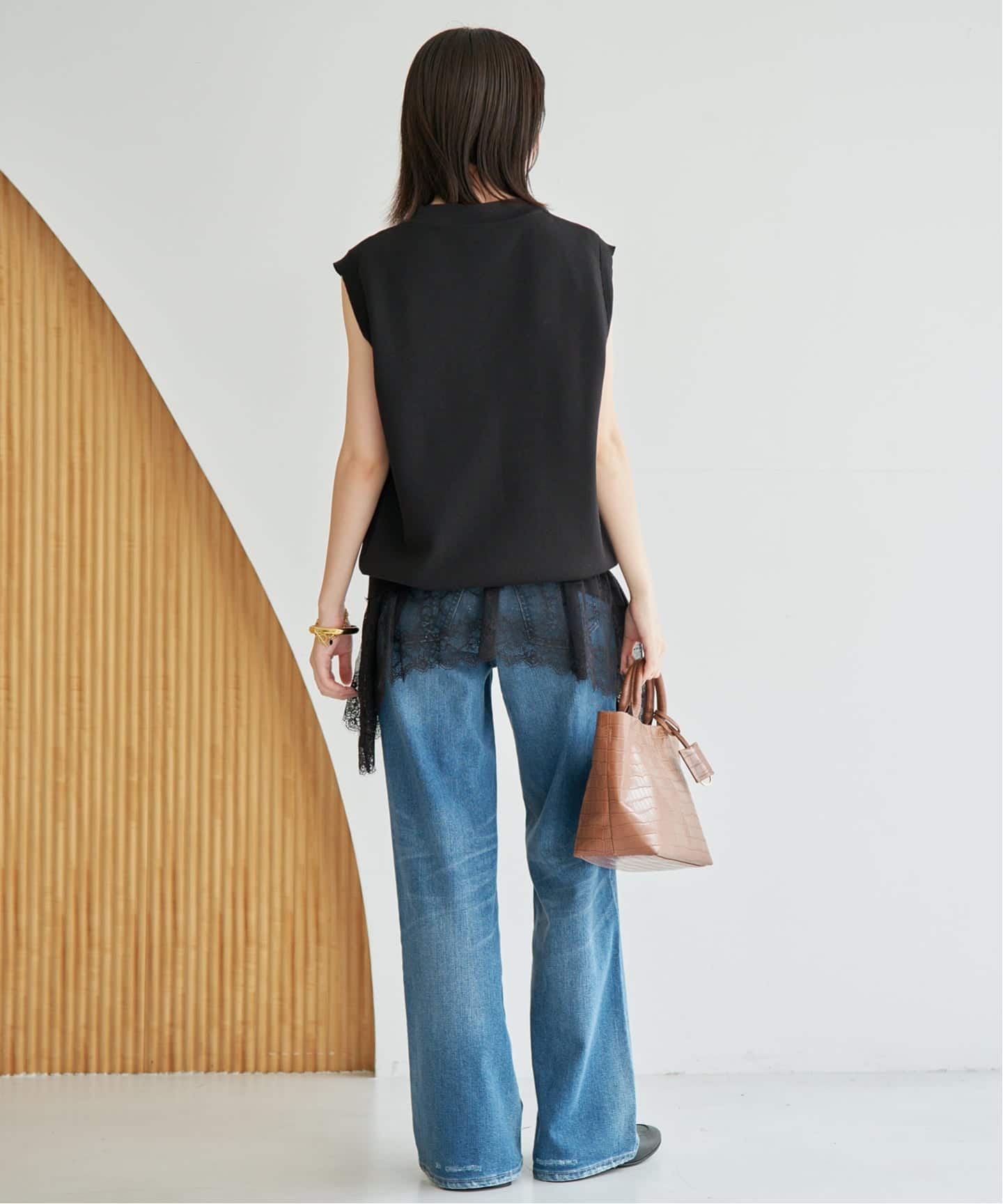 レースコンビノースリカットソー（Tシャツ／カットソー）｜SLOBE IENA