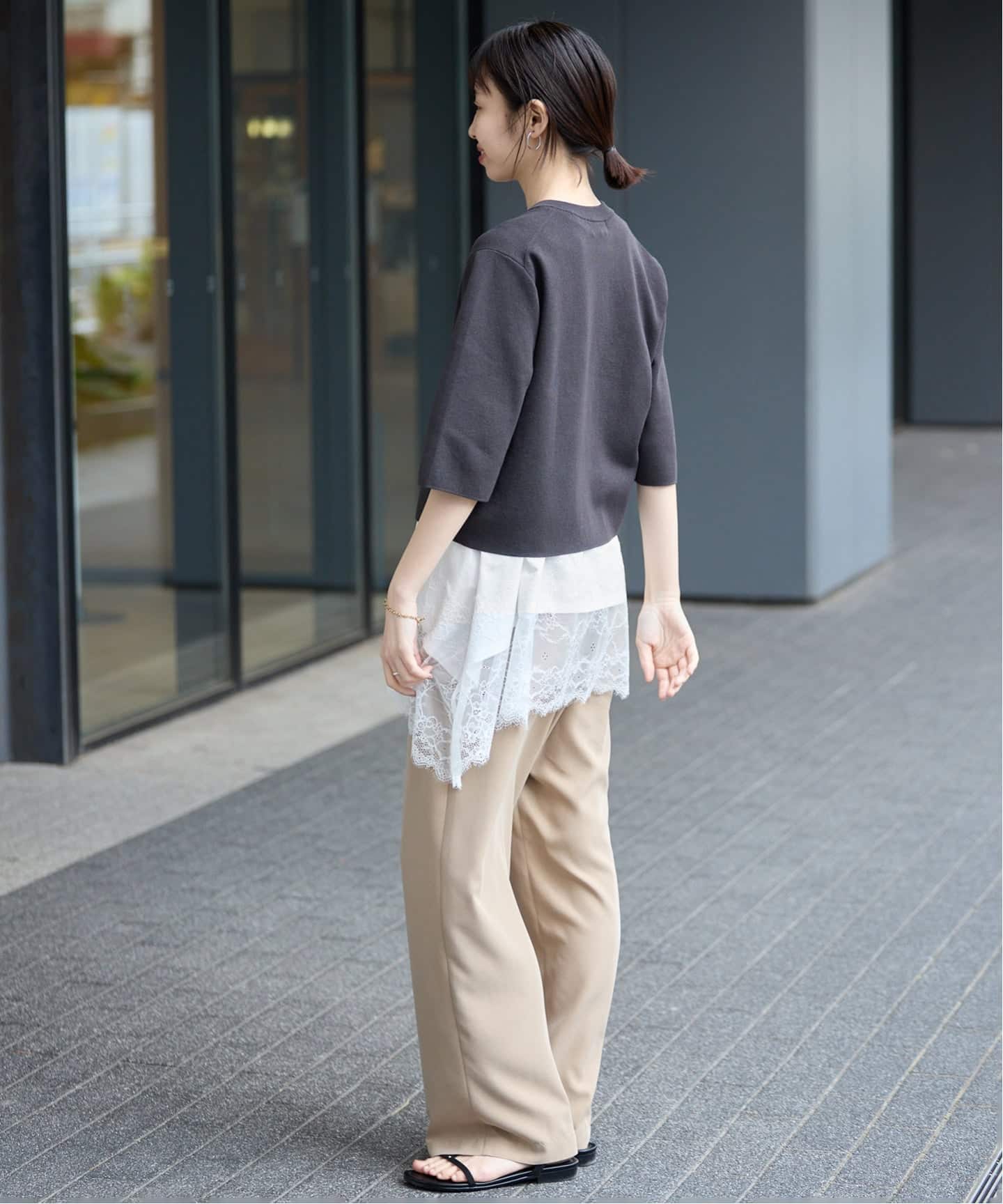 レースコンビノースリカットソー（Tシャツ／カットソー）｜SLOBE IENA