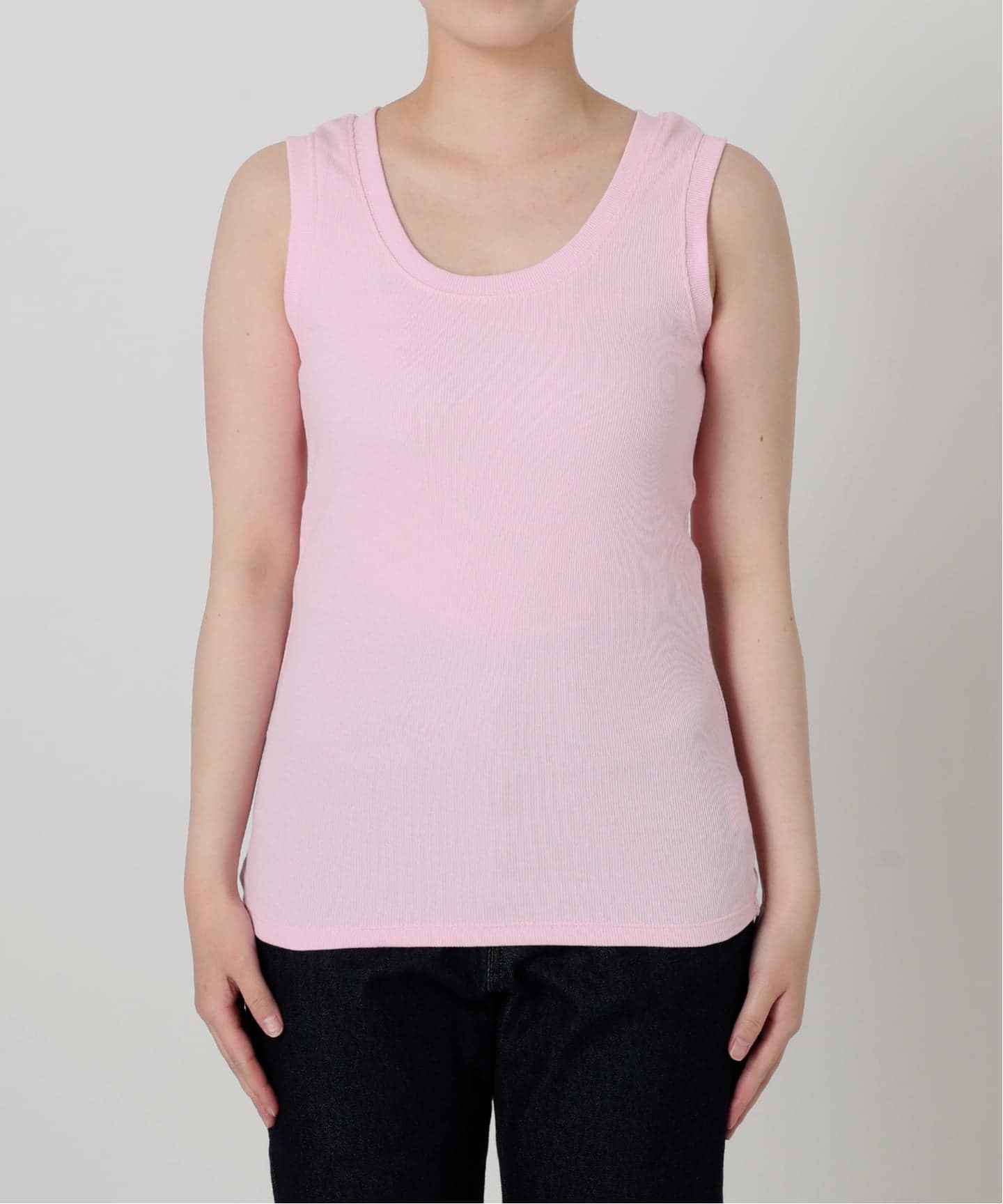 【新品】 SLOBE IENA イエロー リブタンクトップ 予約》リブニットタンク（ニット／セーター）｜SLOBE IENA（スローブ