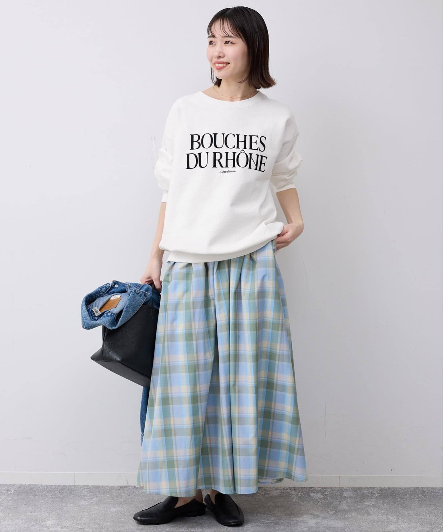 WEB限定/追加》フロッキープリントオーバースウェット（スウェット