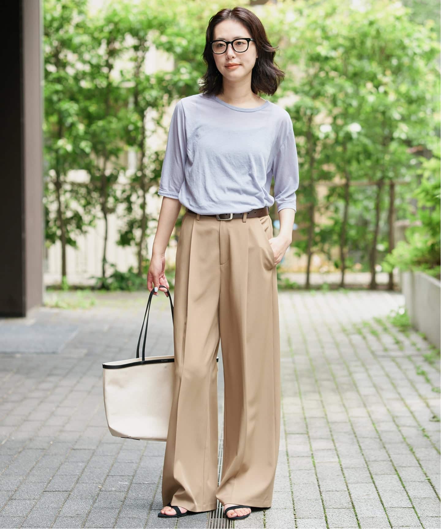 追加》シアー天竺5分袖Tシャツ（Tシャツ／カットソー）｜SLOBE IENA