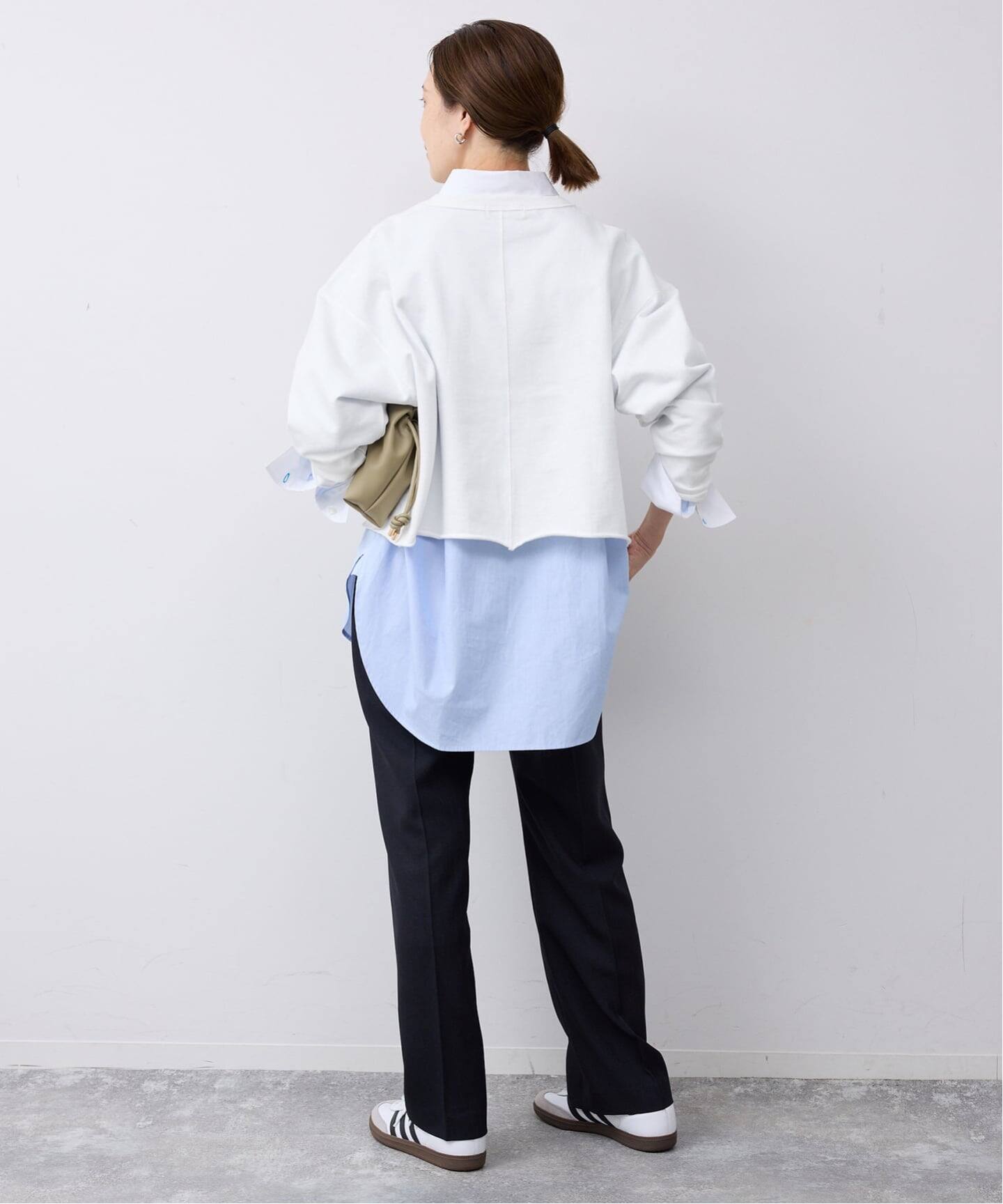ミニ裏毛カットオフショートプルオーバー（Tシャツ／カットソー 