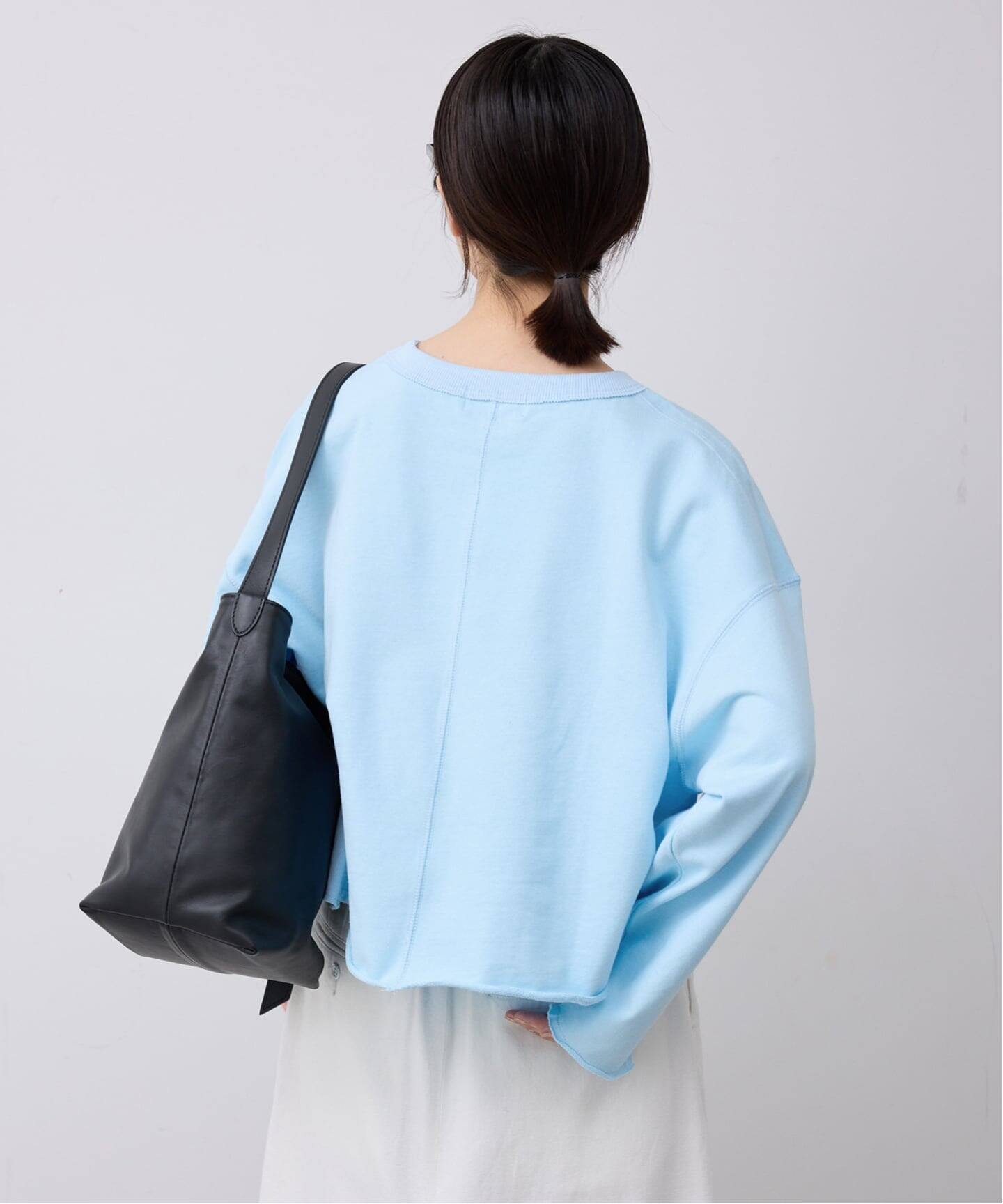 ミニ裏毛カットオフショートプルオーバー（Tシャツ／カットソー 