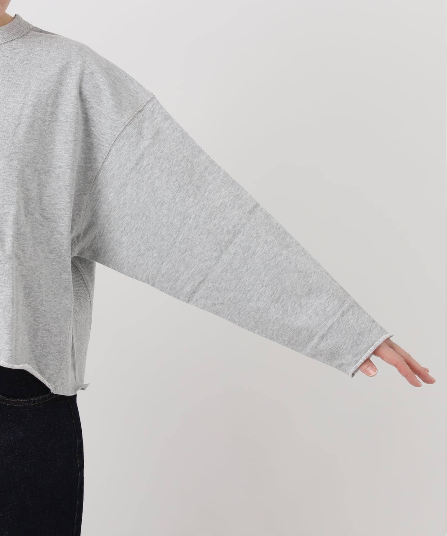 ミニ裏毛カットオフショートプルオーバー（Tシャツ／カットソー 