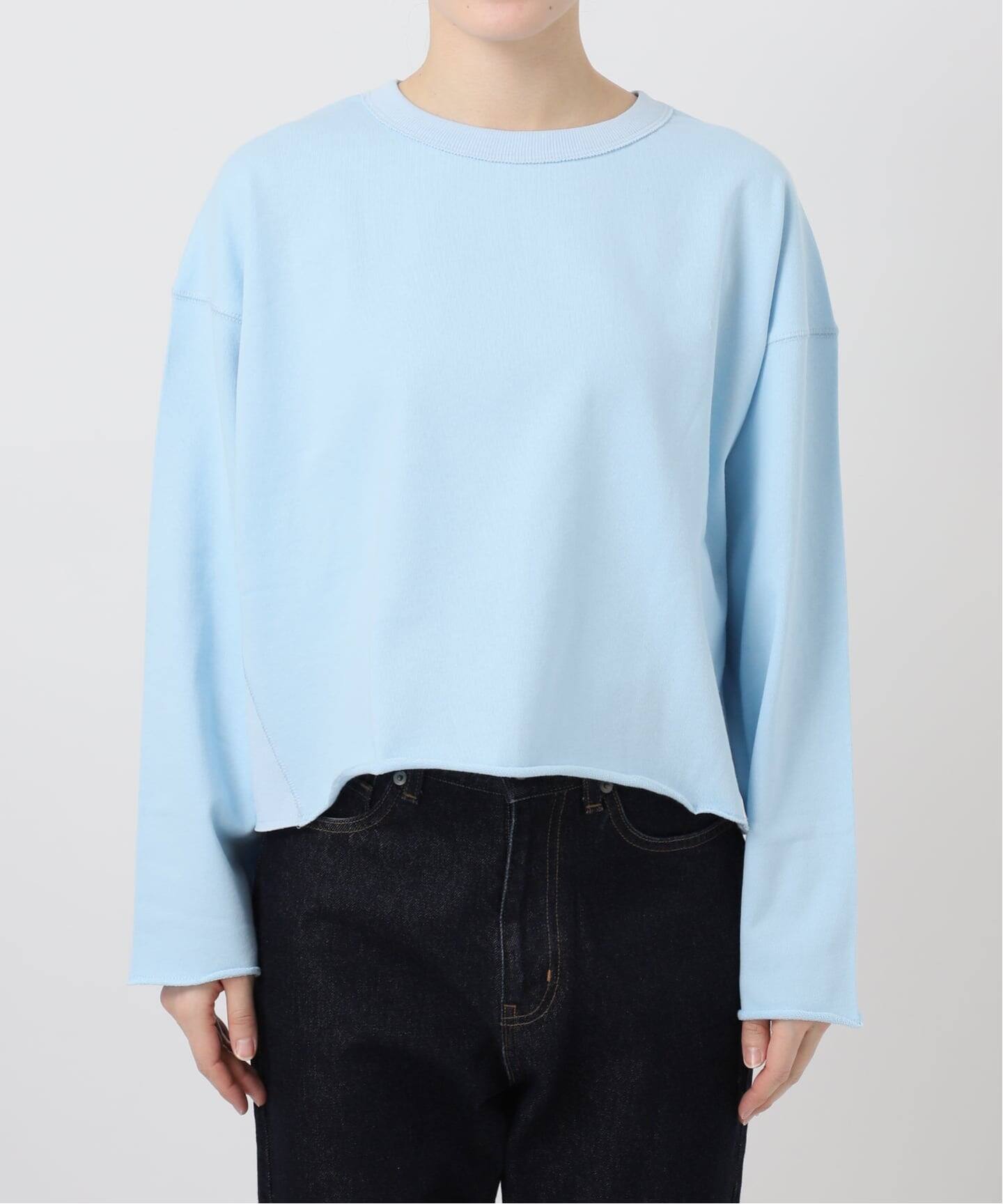 ミニ裏毛カットオフショートプルオーバー（Tシャツ／カットソー 
