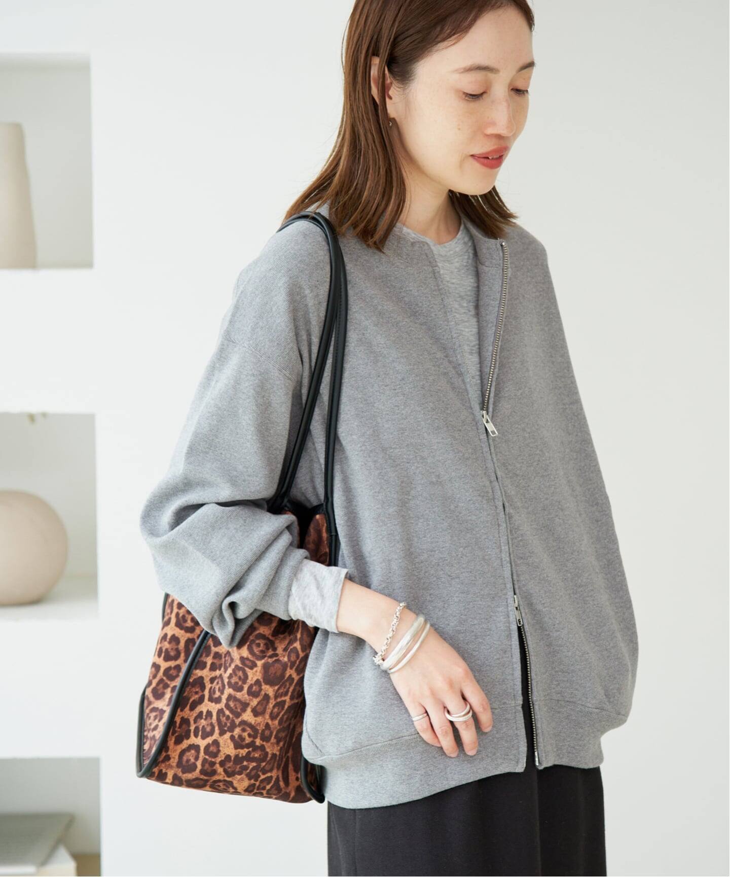 WEB限定/追加予約》ダブルZIP クルーネックカーディガン（カーディガン 