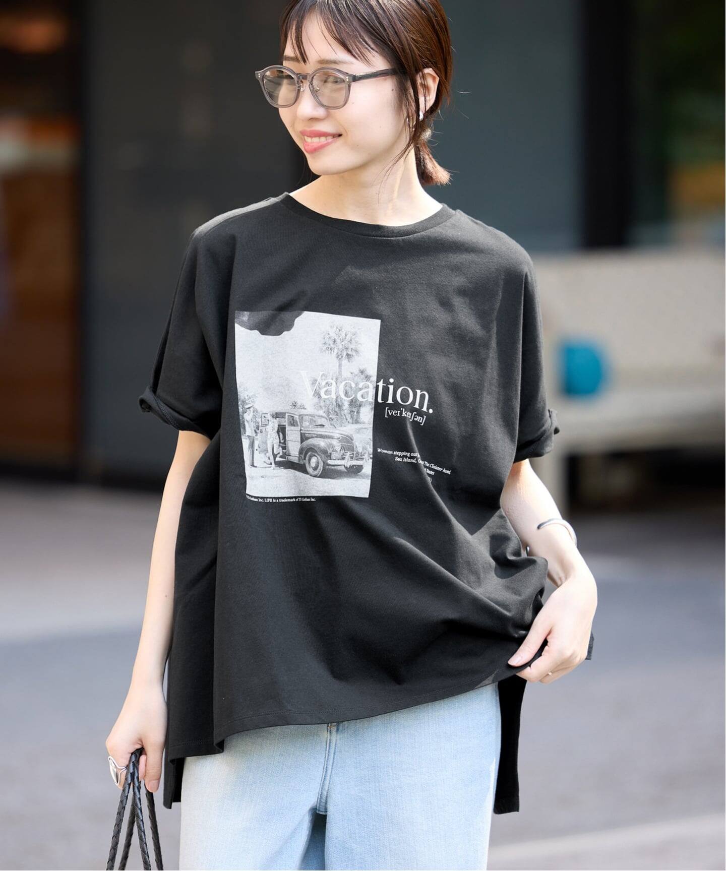 稲妻　ドイツ語黒枠リバイズド　4枚セット　FBB LIFE フォトドルマンTシャツ（Tシャツ／カットソー）｜SLOBE IENA