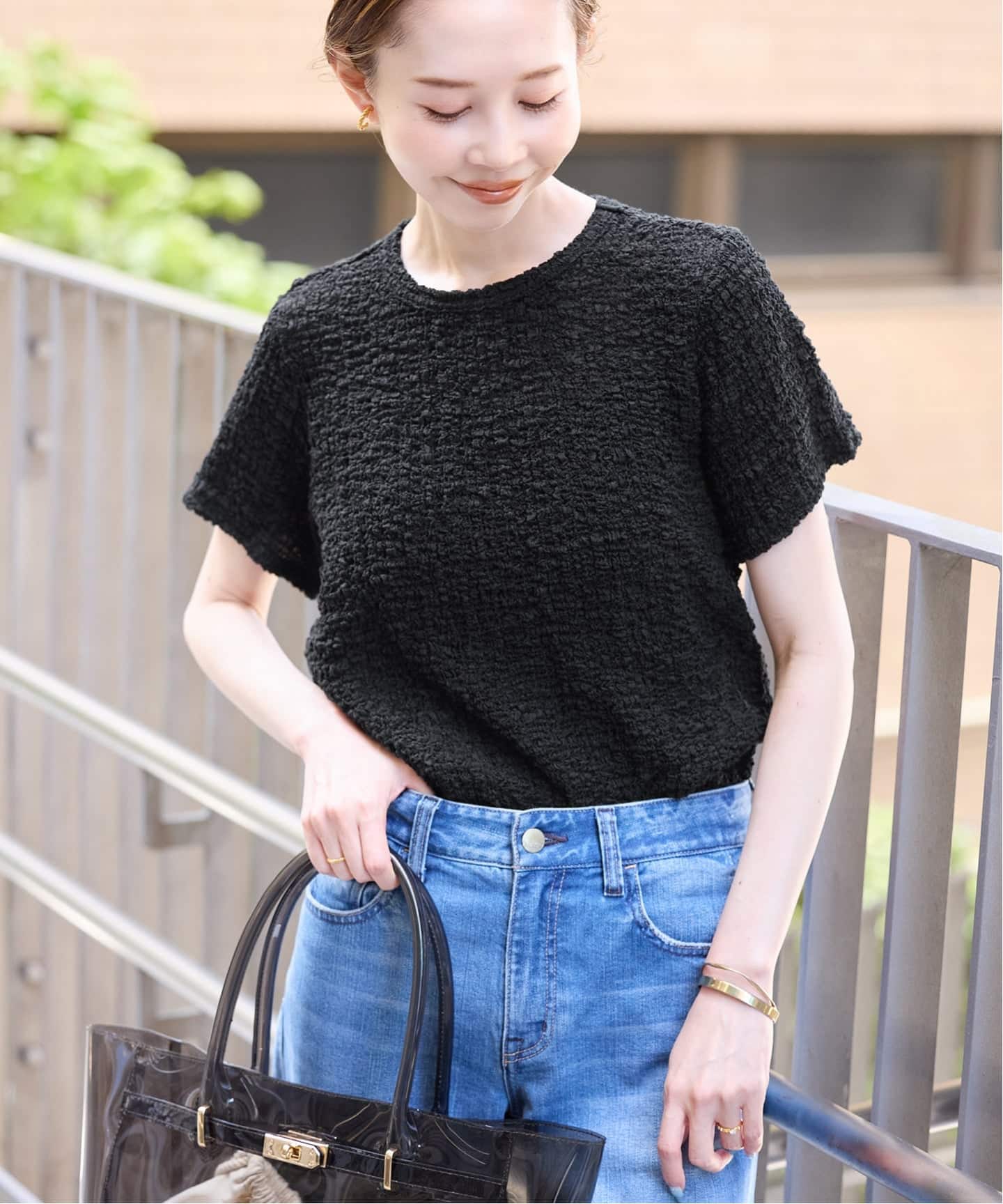 スローブイエナ　シャーリングシアーTEE シャーリングシアーTEE（Tシャツ／カットソー）｜SLOBE IENA（スローブ