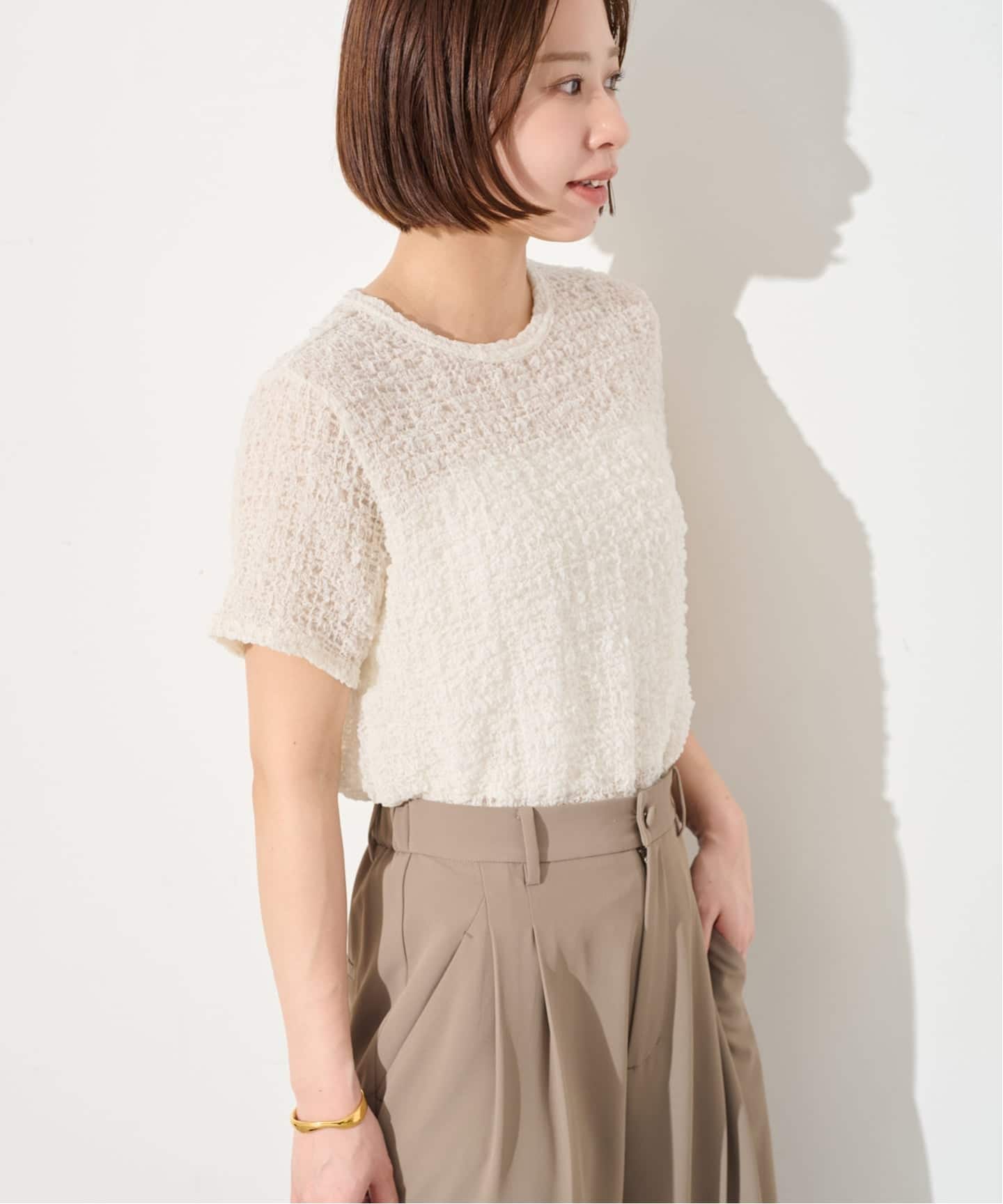 シャーリングシアーTEE（Tシャツ／カットソー）｜SLOBE IENA（スローブ