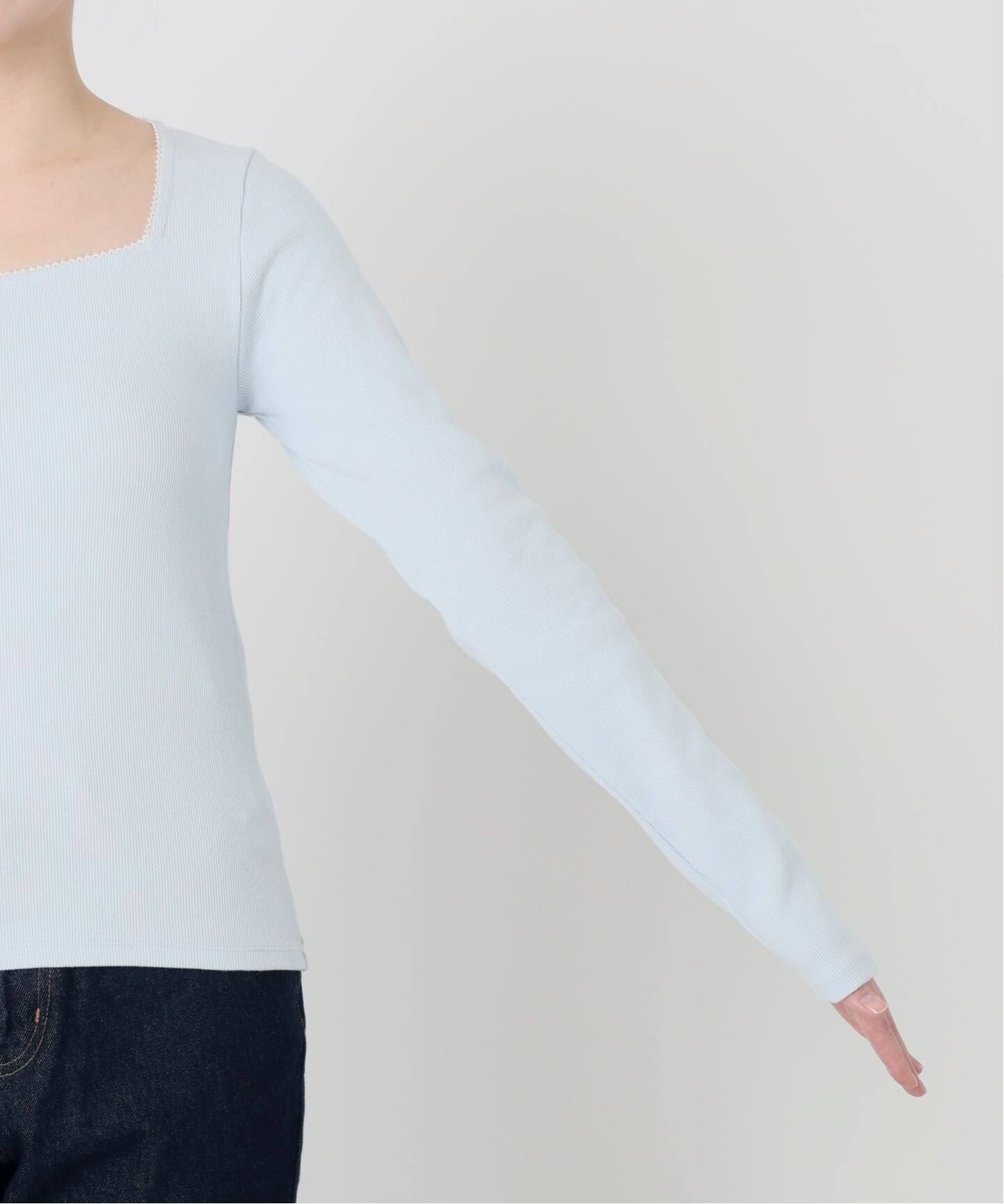 ☆オススメ☆イエナ　スクエアネックプルオーバー スクエアネックプルオーバー（7161190009） | INED (Women
