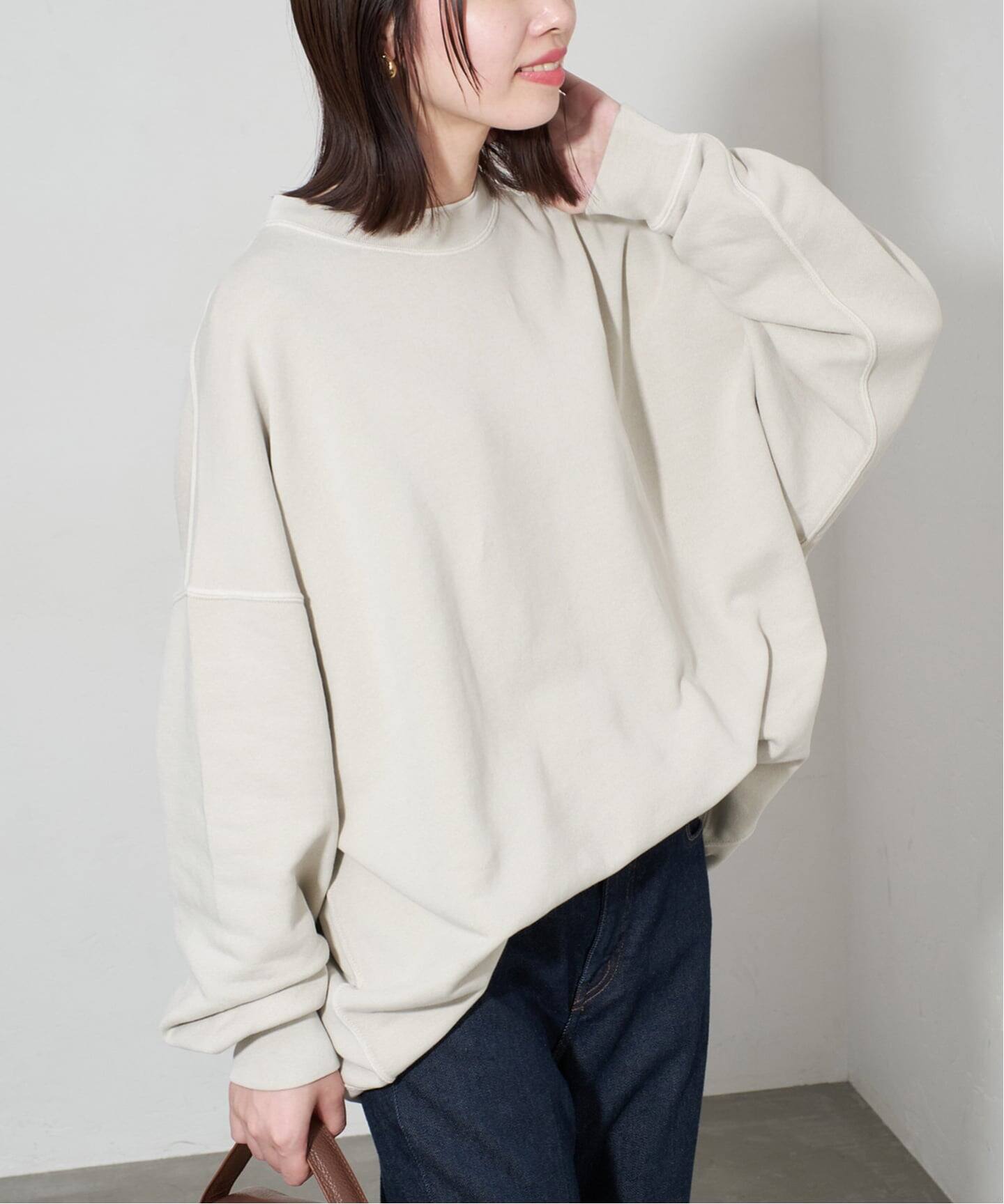 WEB限定/追加》ビックシルエットピグメント裏毛プルオーバー