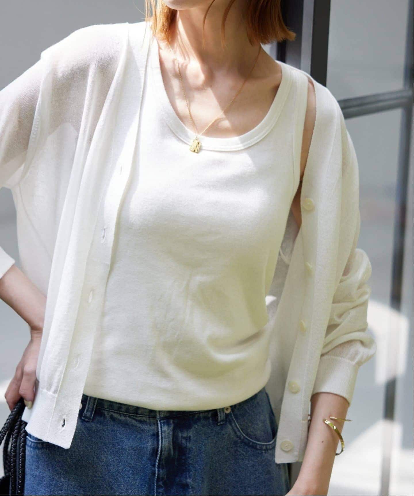 新品SLOBE IENA basic タンクトップ 日本製　3点 スローブ イエナ SLOBE IENA 《追加3》basic タンクトップ （ベージュ