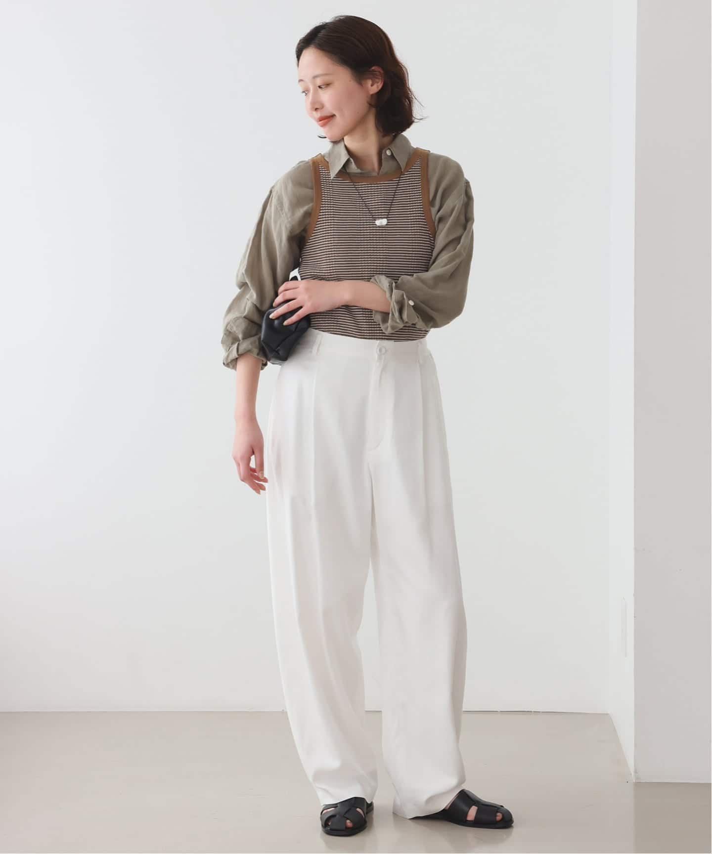 【新品】 SLOBE IENA イエロー リブタンクトップ シリーズあり/予約》コットンリブタンクトップ | スローブ イエナ