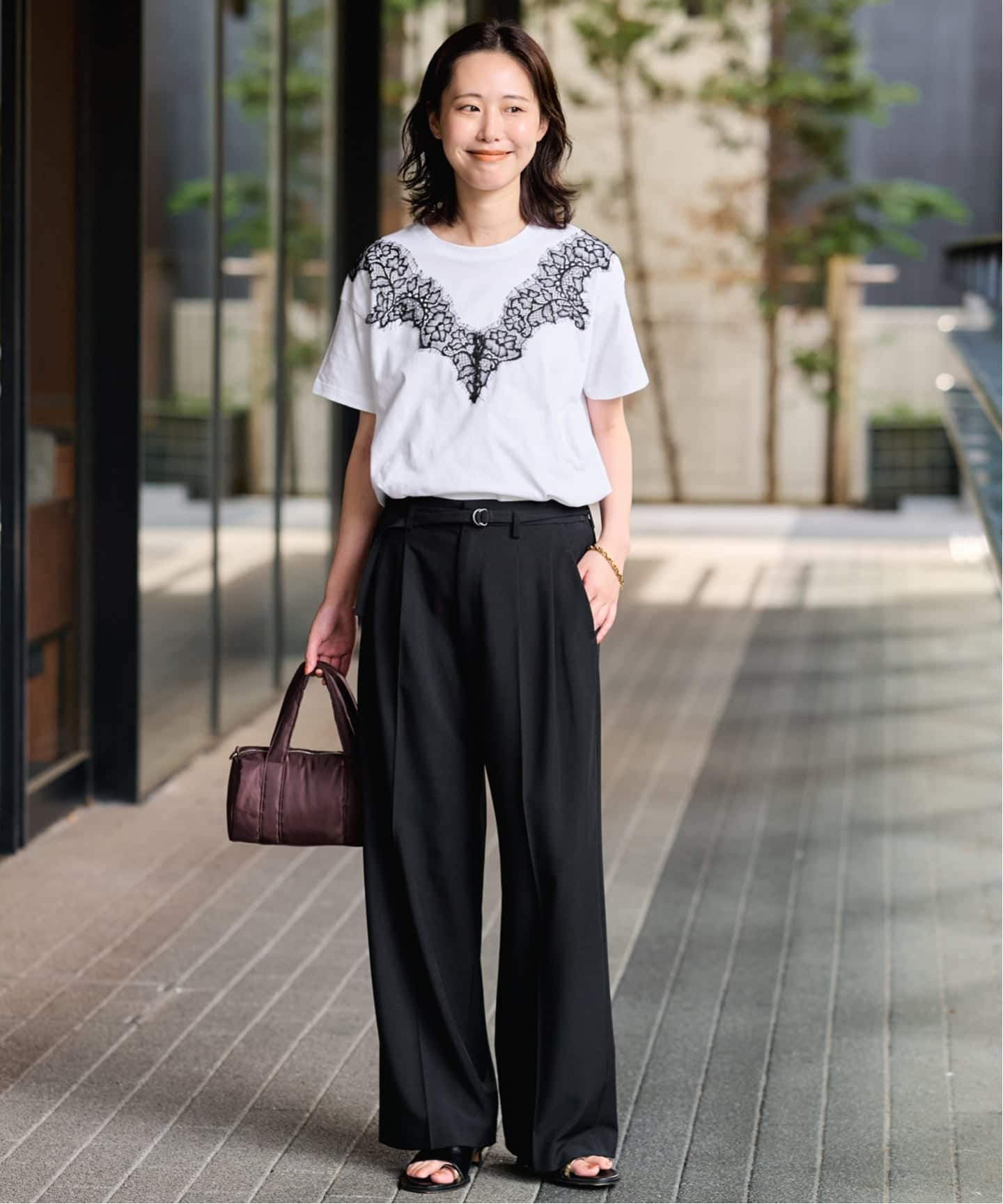 スローブイエナ　アイラッシュレースTシャツ アイラッシュレースTシャツ（Tシャツ／カットソー）｜SLOBE IENA