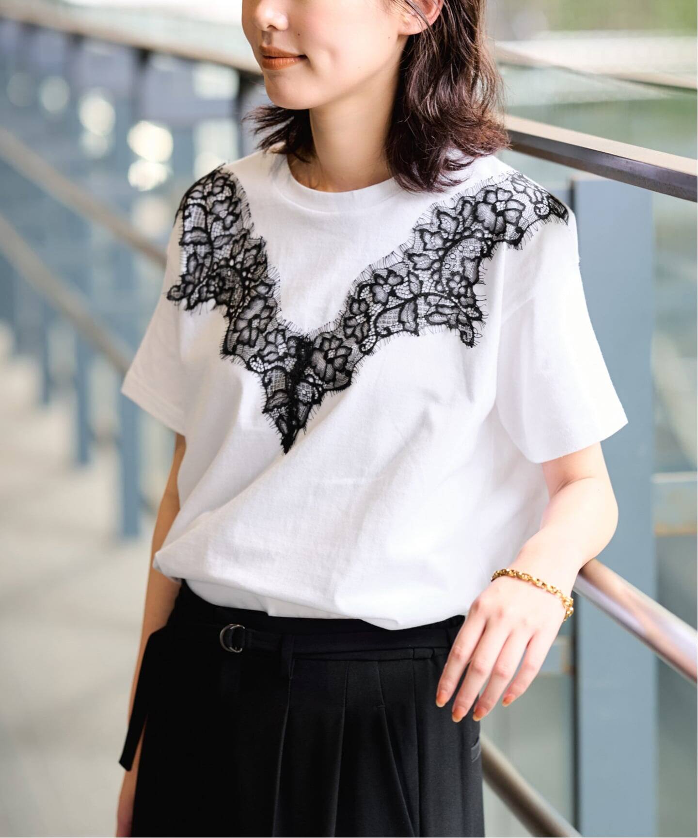 アイラッシュレースTシャツ（Tシャツ／カットソー）｜SLOBE IENA