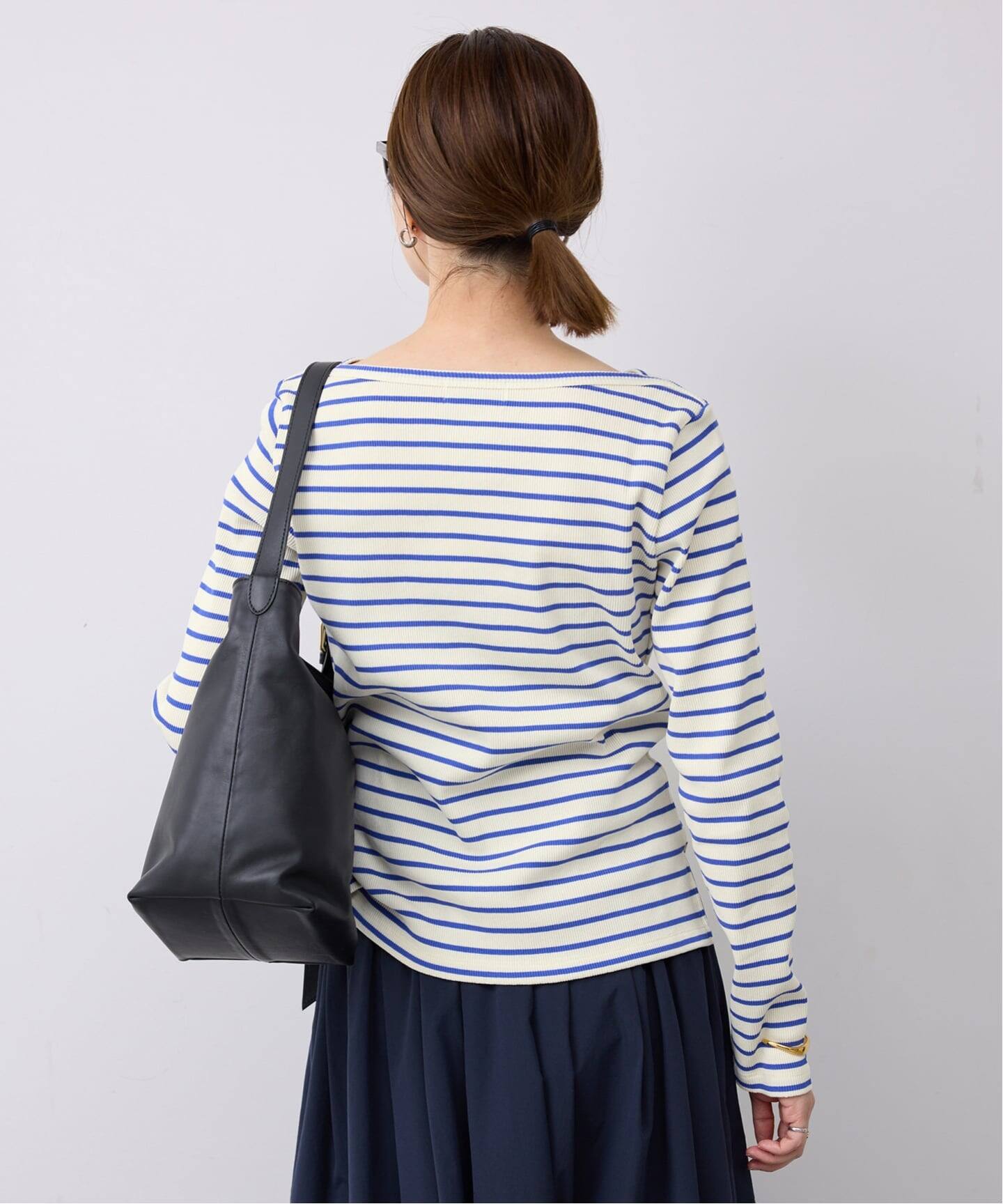 ◆美品　IENA イエナ ボーダーテレコTシャツ カットソー 長袖 ネイビー IENA - ◇美品 IENA イエナ ボーダーテレコTシャツ カットソー 長袖