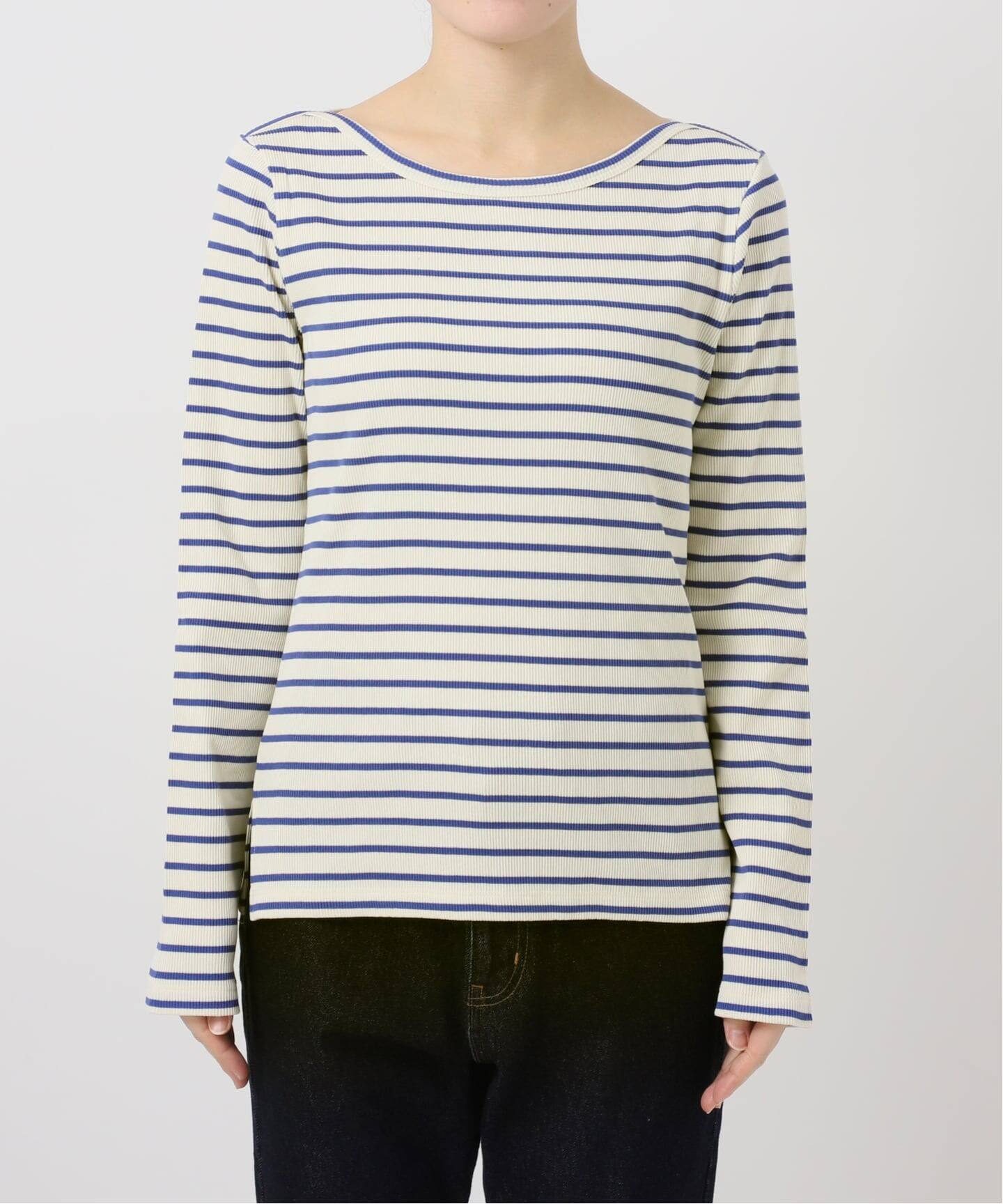 ◆美品　IENA イエナ ボーダーテレコTシャツ カットソー 長袖 ネイビー IENA - ◇美品 IENA イエナ ボーダーテレコTシャツ カットソー 長袖