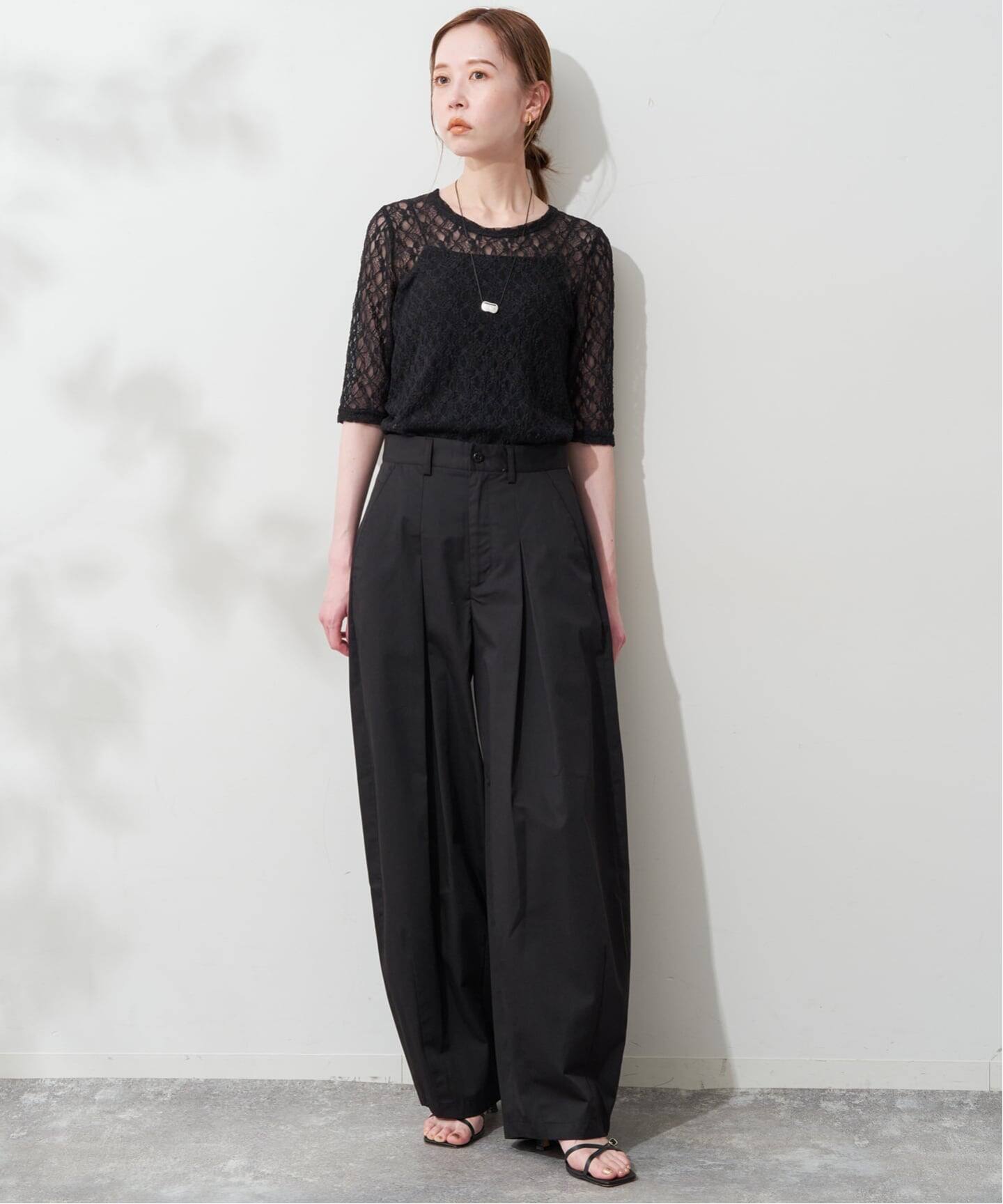 ストレッチレースカットソー（Tシャツ／カットソー）｜SLOBE IENA 