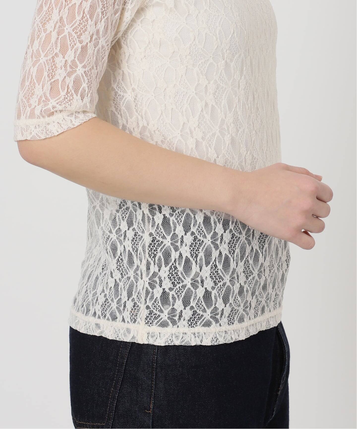 ストレッチレースカットソー（Tシャツ／カットソー）｜SLOBE IENA