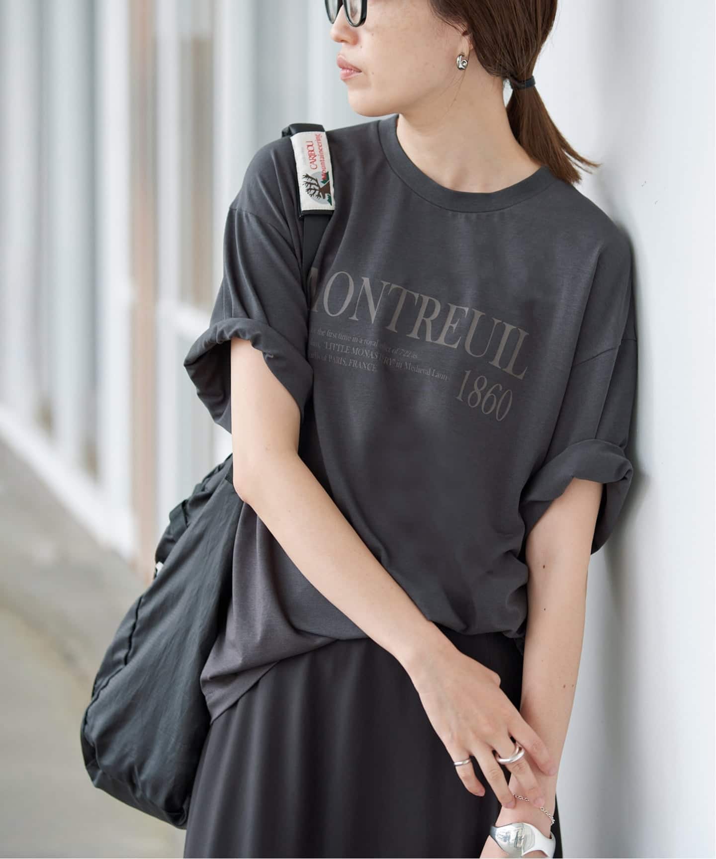 一部カラーWEB限定/接触冷感/抗菌防臭》MONTREUILレターロゴTEE（T