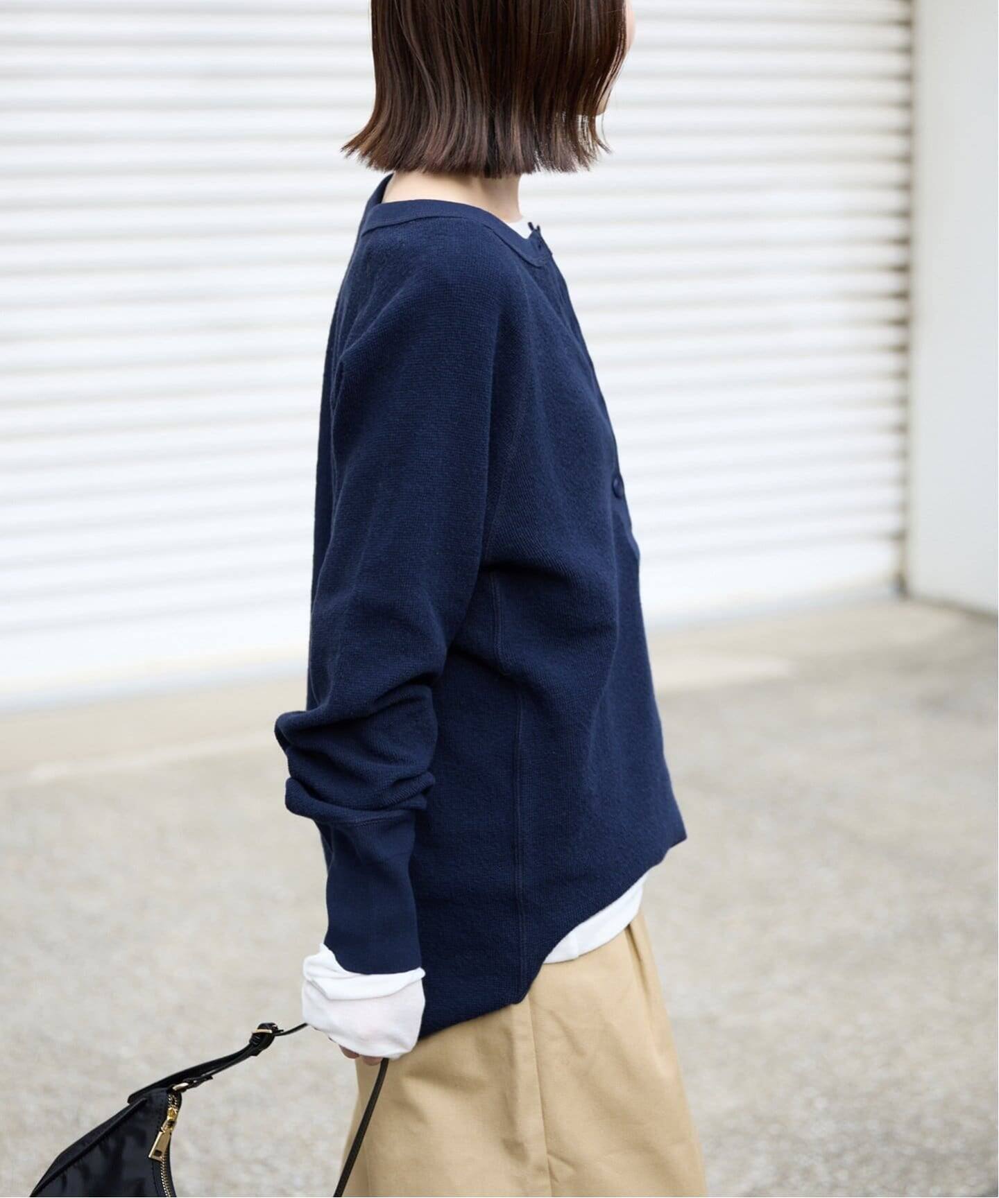 WEB限定カラー有り/追加》Wフェイスジャージヘンリープルオーバー（T