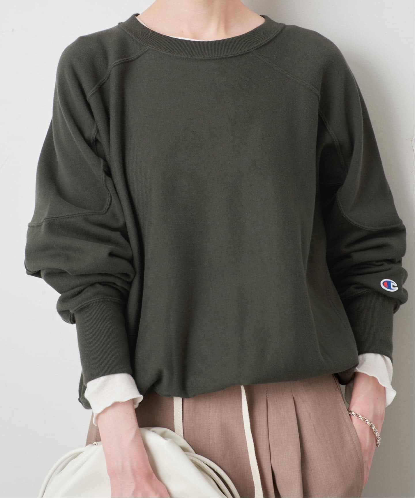 予約》Champion/チャンピオン SLOBE別注 ラグランスウェット