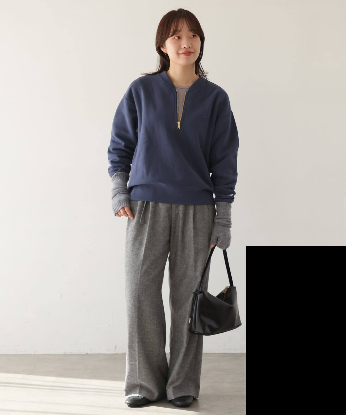予約》Champion/チャンピオン SLOBE別注 ハーフジップスウェット 
