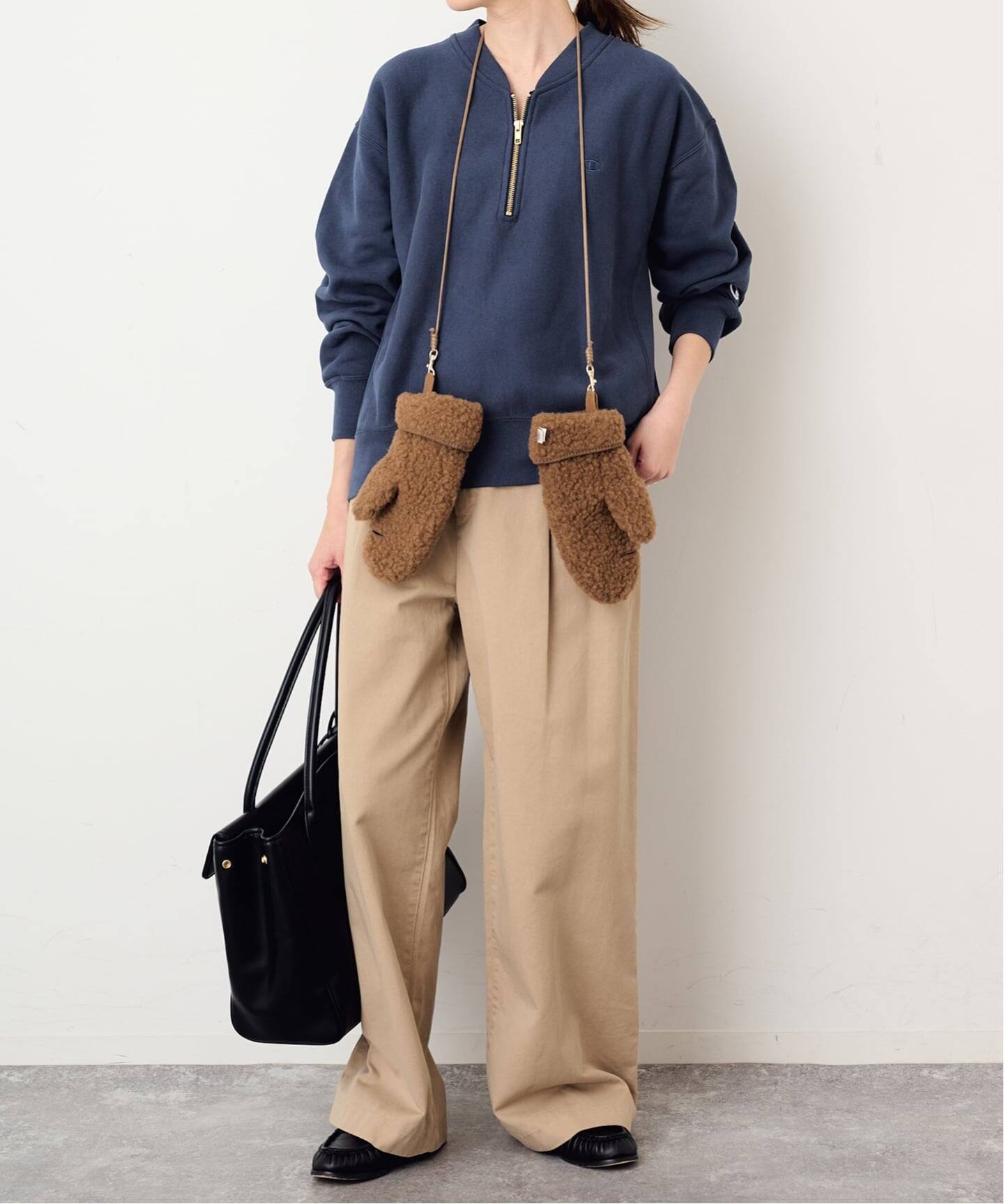 予約》Champion/チャンピオン SLOBE別注 ハーフジップスウェット 予約》Champion/チャンピオン SLOBE別注 ハーフジップスウェット