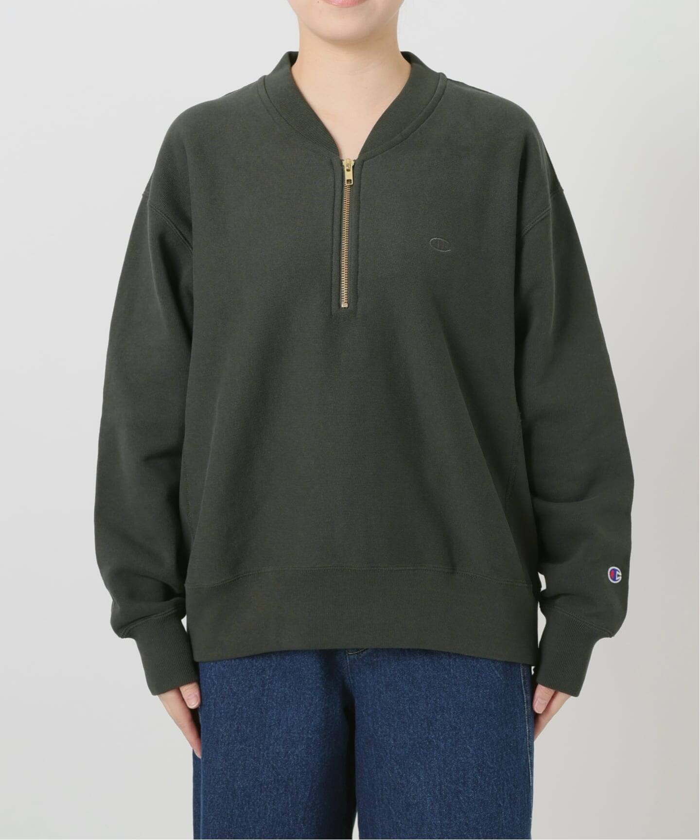 予約》Champion/チャンピオン SLOBE別注 ハーフジップスウェット