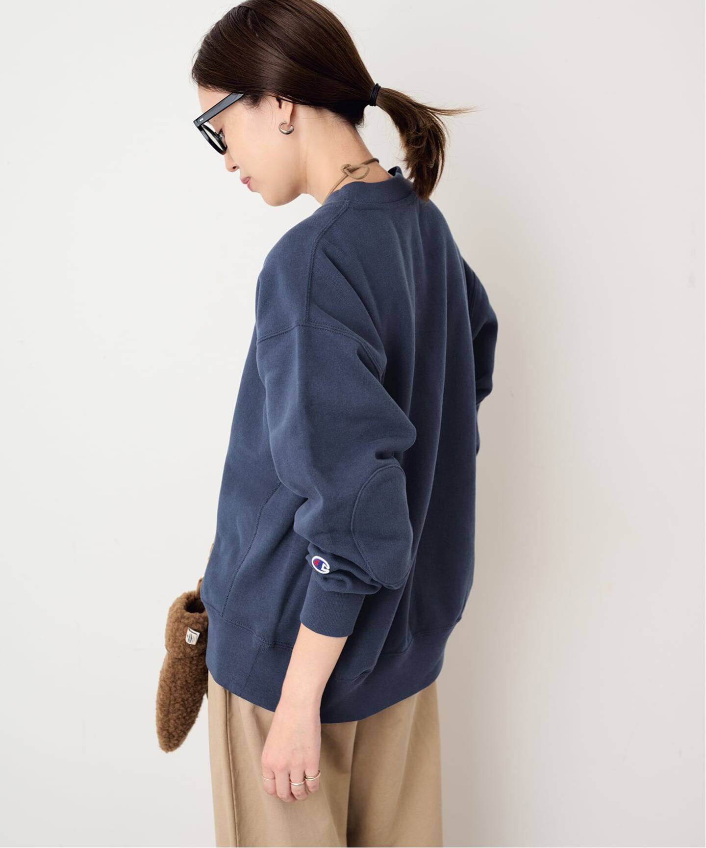予約》Champion/チャンピオン SLOBE別注 ハーフジップスウェット 