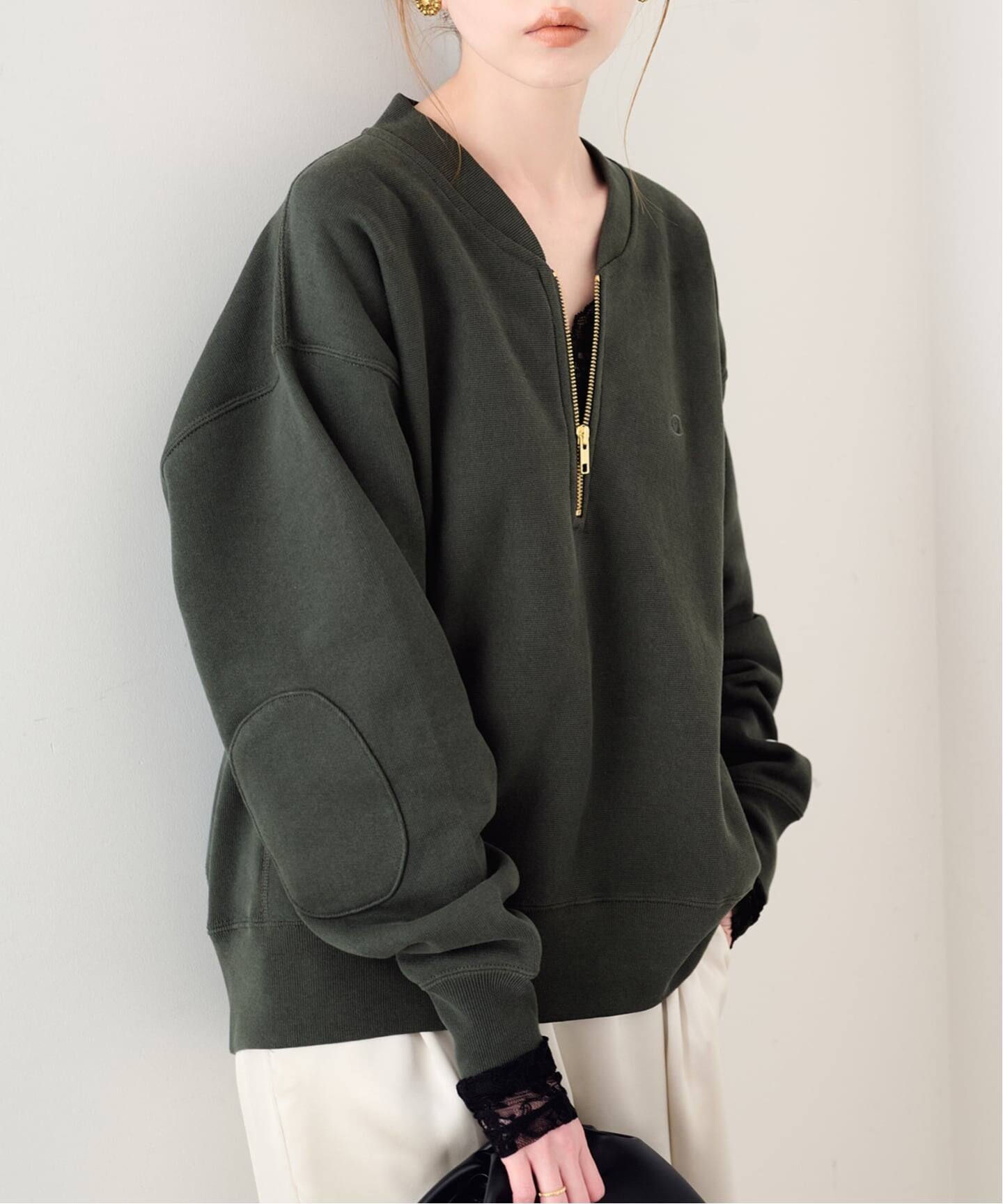 予約》Champion/チャンピオン SLOBE別注 ハーフジップスウェット 