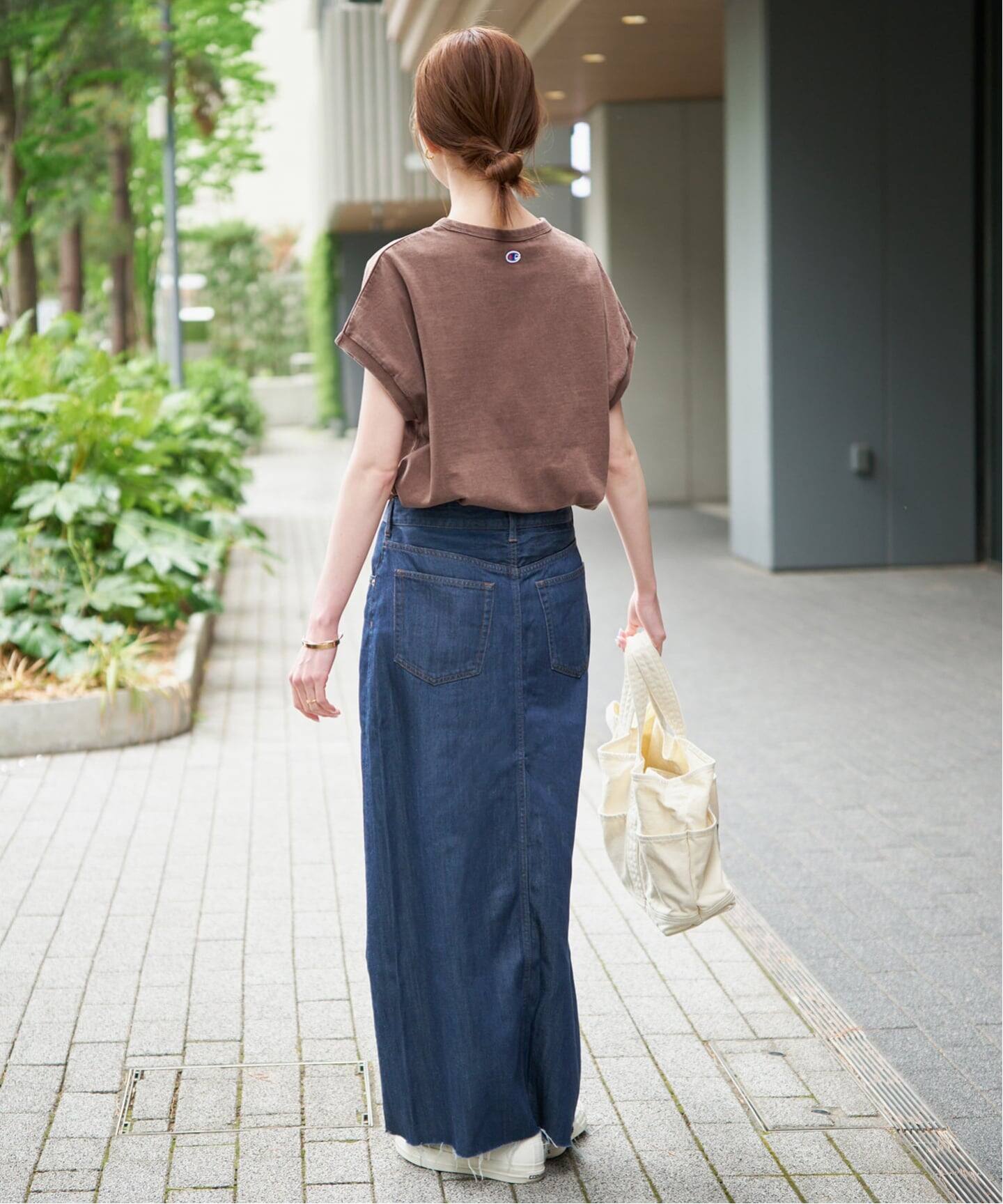 新品タグ付き イエナ IENA フレンチスリーブTシャツ 予約》Champion/チャンピオン SLOBE別注 フレンチスリーブロゴTシャツ