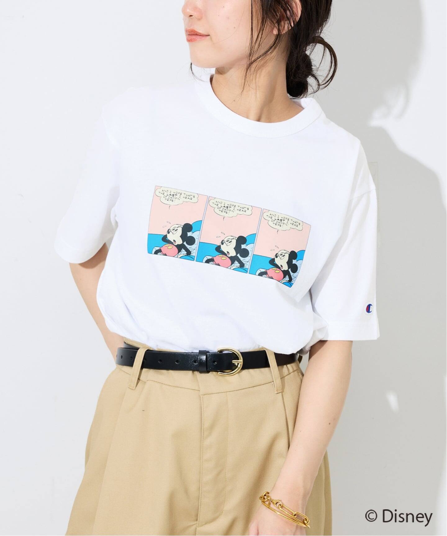 追加》Champion/チャンピオン SLOBE別注 /Mickey/Donald/ Tシャツ（T