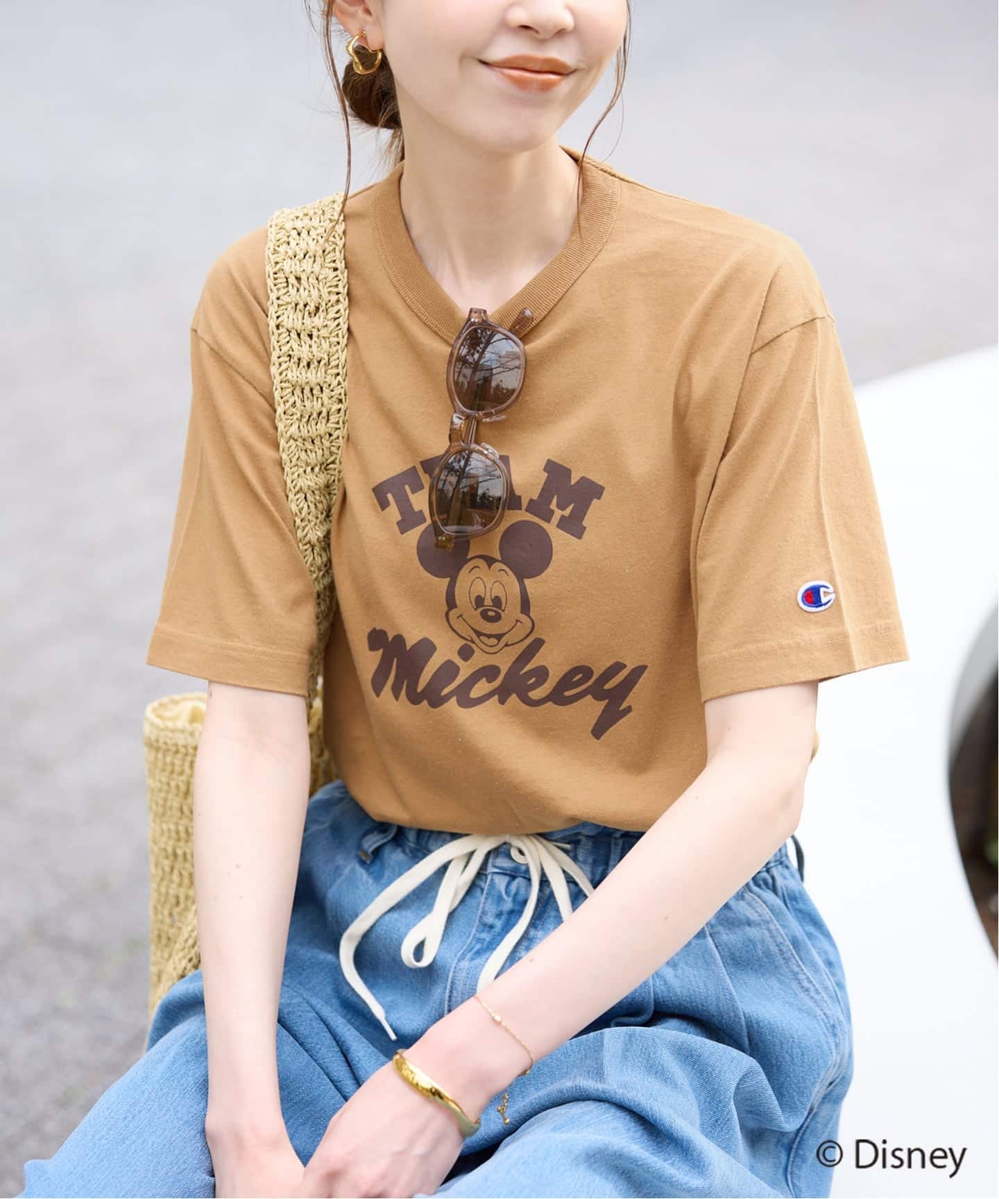 追加》Champion/チャンピオン SLOBE別注 /Mickey/Donald/ Tシャツ（T