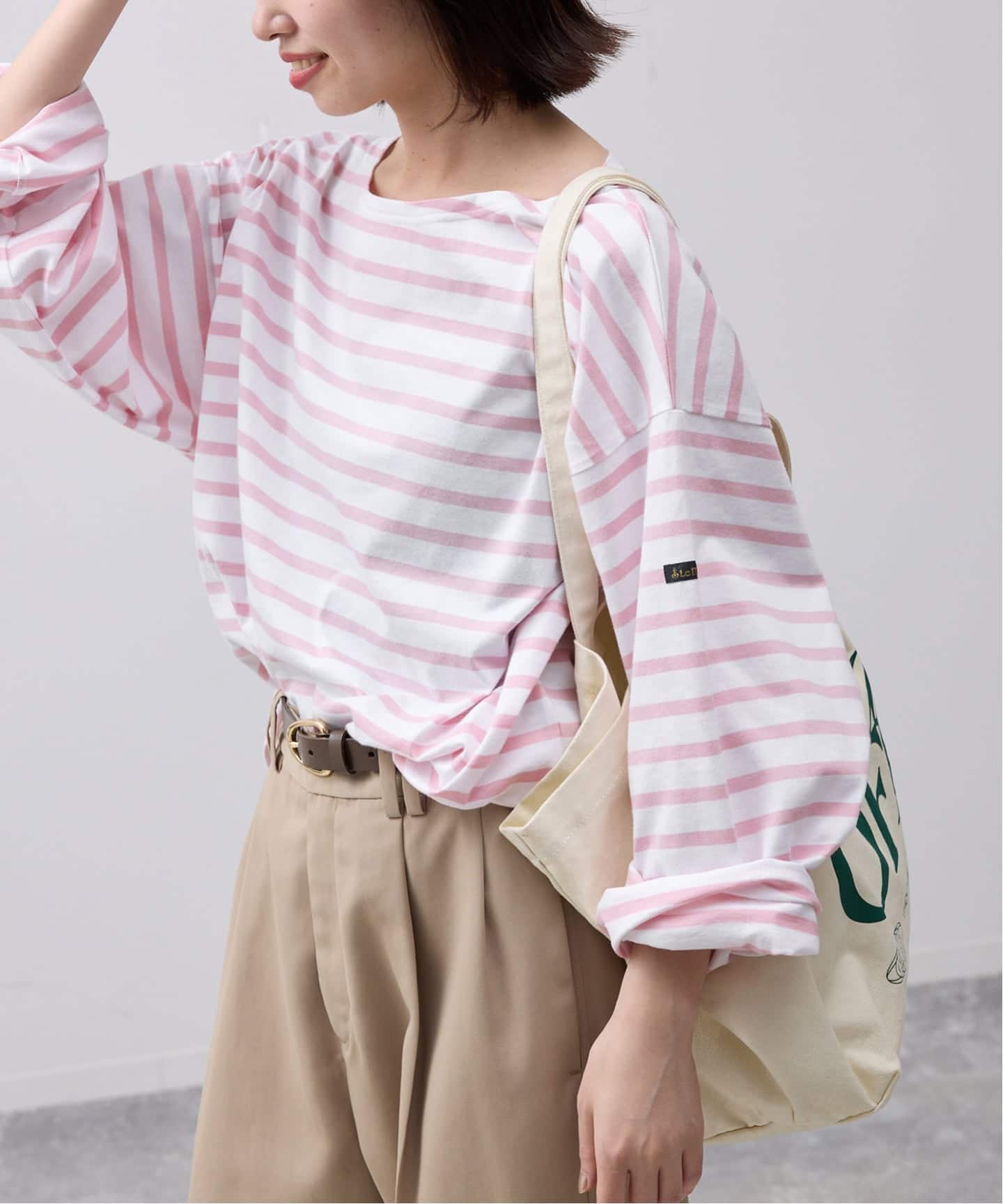 追加》LE MINOR/ルミノア SLOBE別注 ビッグボーダロンTEE（Tシャツ