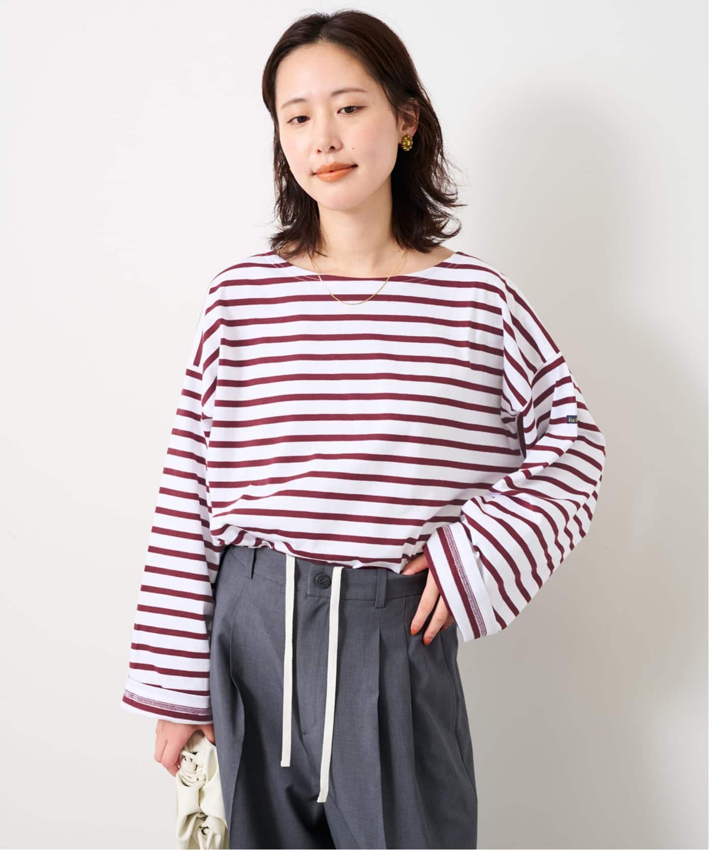 追加》LE MINOR/ルミノア SLOBE別注 ビッグボーダロンTEE（Tシャツ