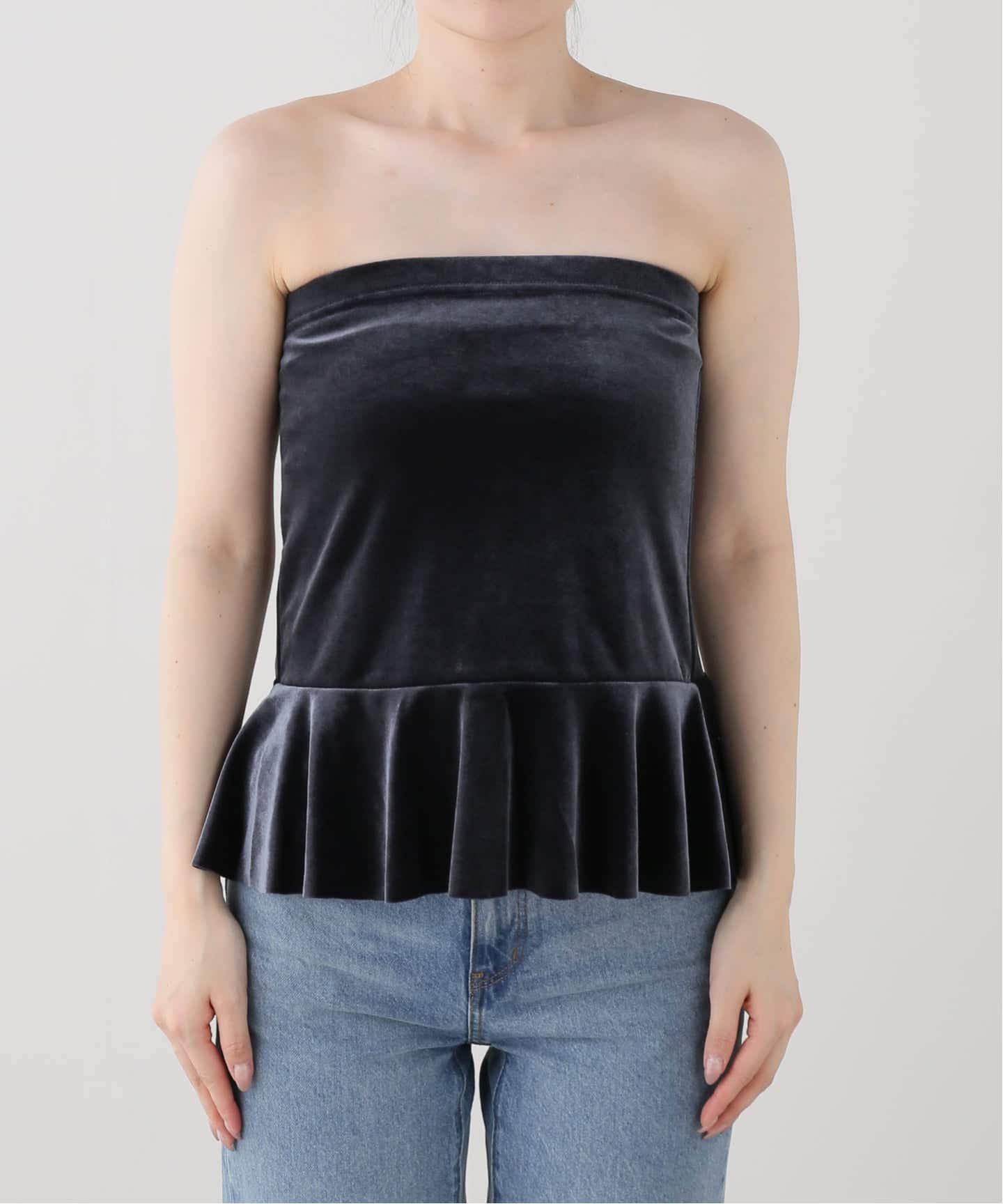 SIMONE WILD/シモーネ ワイルド ベロアフレアTOPS（その他トップス