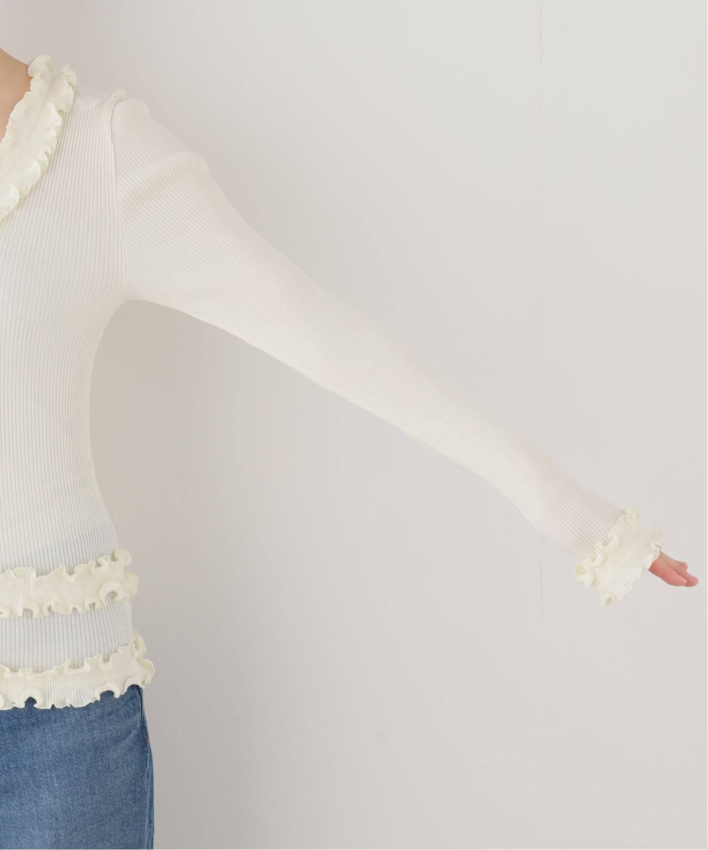 OperaSPORT/CAROLINE SEAMLESS TOP カーディガン CAROLINE SEAMLESS CARDIGAN - PRISTINE – OpéraSPORT
