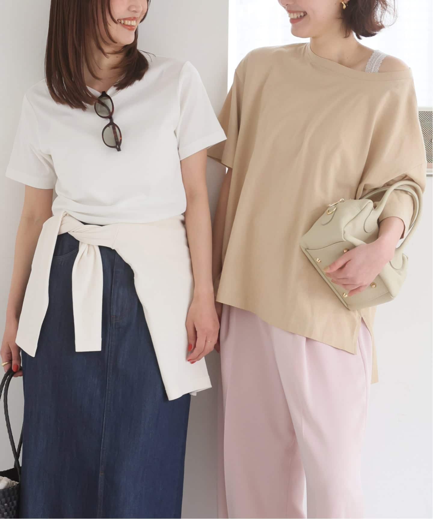 2枚セット》HANES/ヘインズ SLOBE別注 2STYLES PACK TEE（Tシャツ