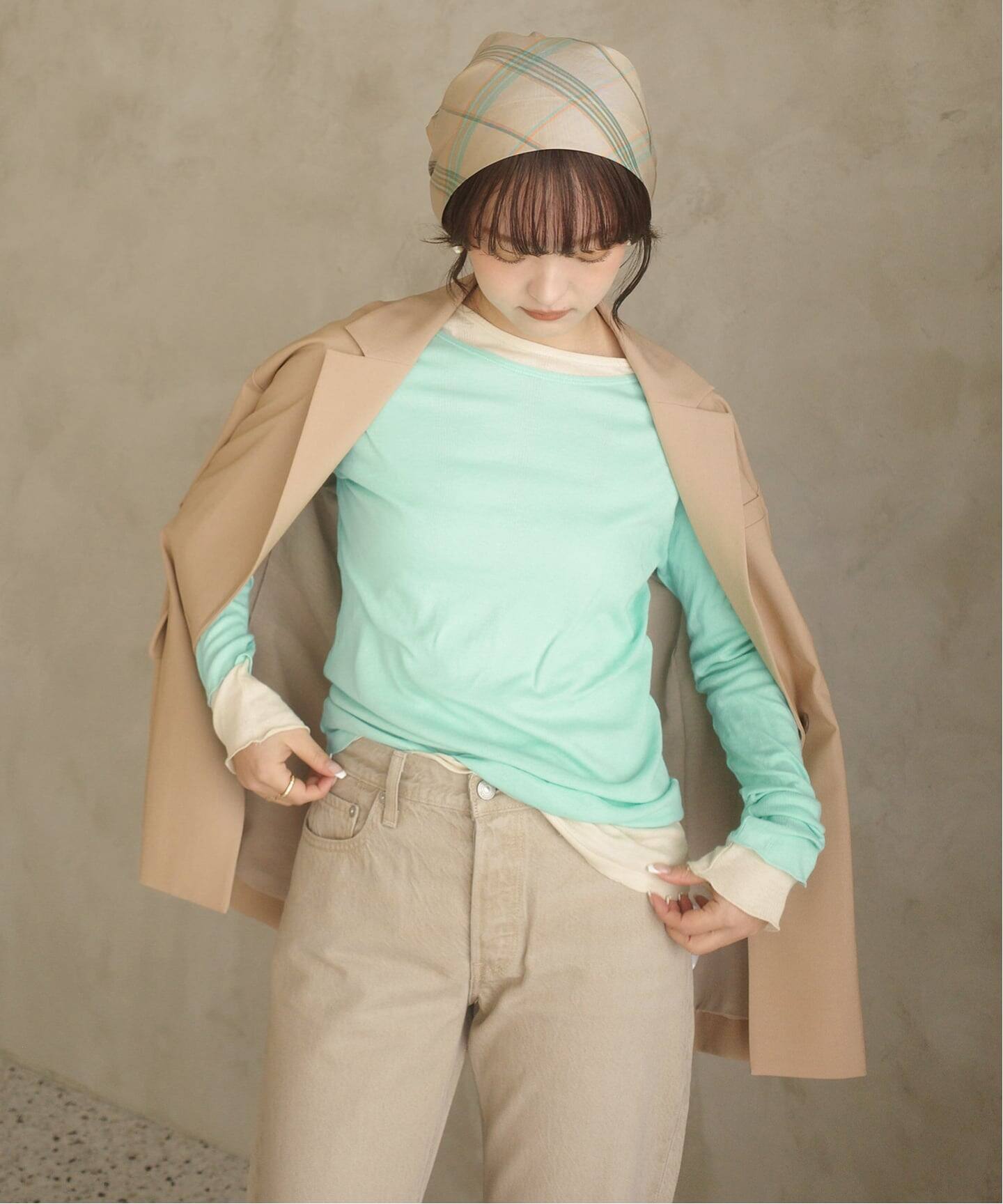 追加》miller SLOBE別注 SHEER RIB クルーネック（Tシャツ／カットソー
