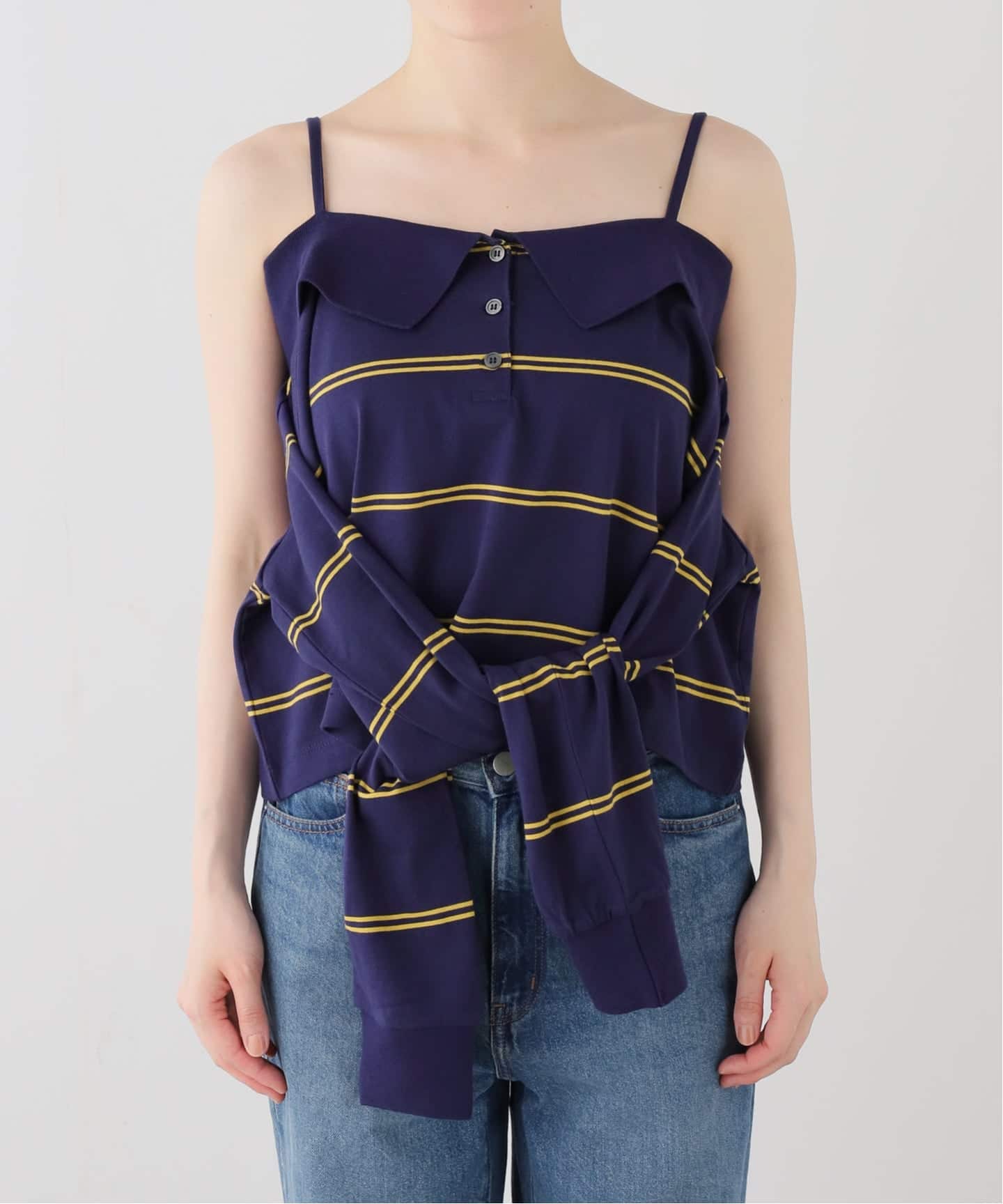 crinkle crinkle crinkle multiway polo cami CC-4543（ポロシャツ