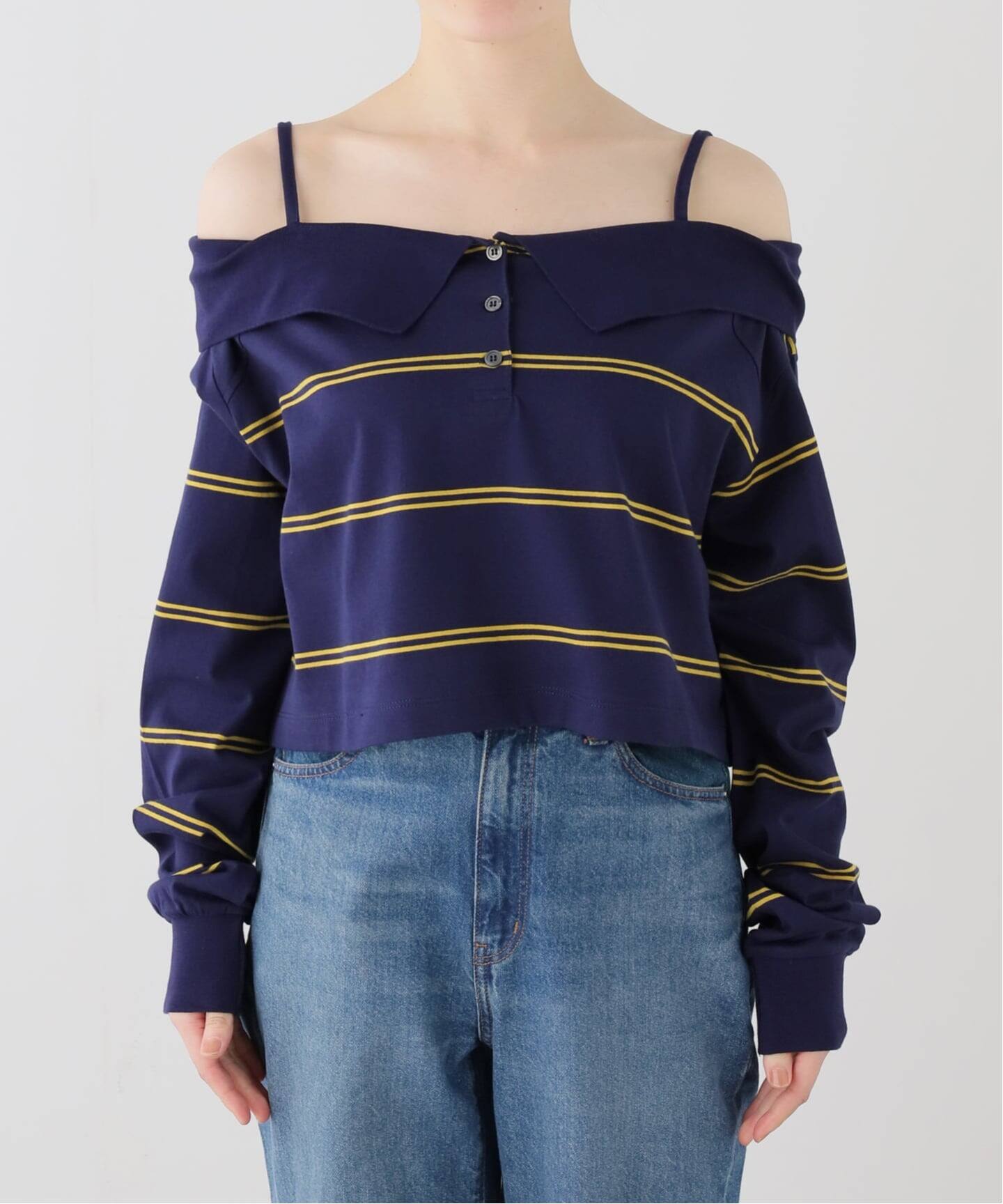 crinkle crinkle crinkle multiway polo cami CC-4543（ポロシャツ 