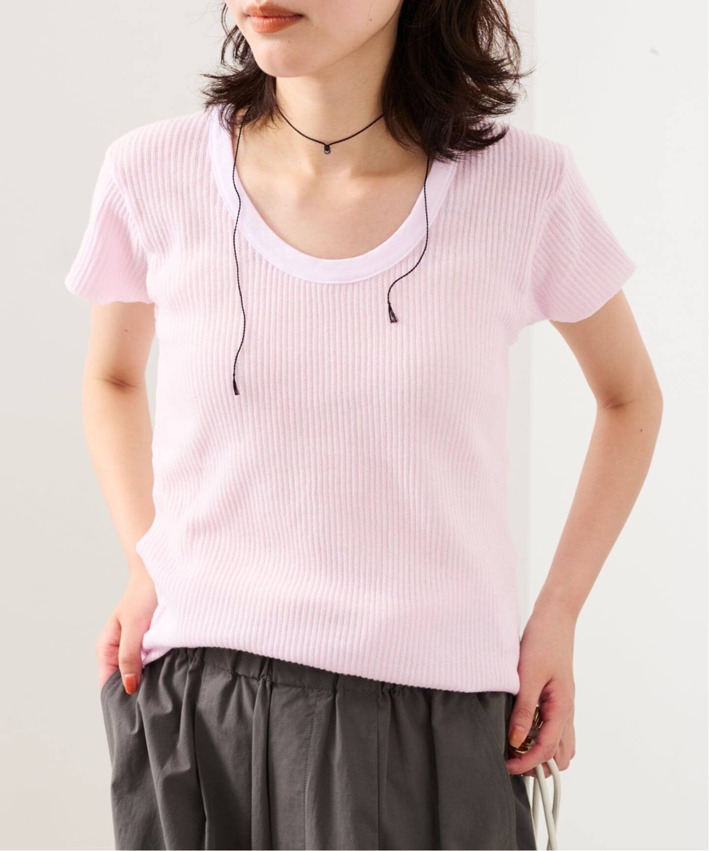 CaRouseLamBRa/ケラウズランブラ シアーリブTシャツ 261-466SO（T
