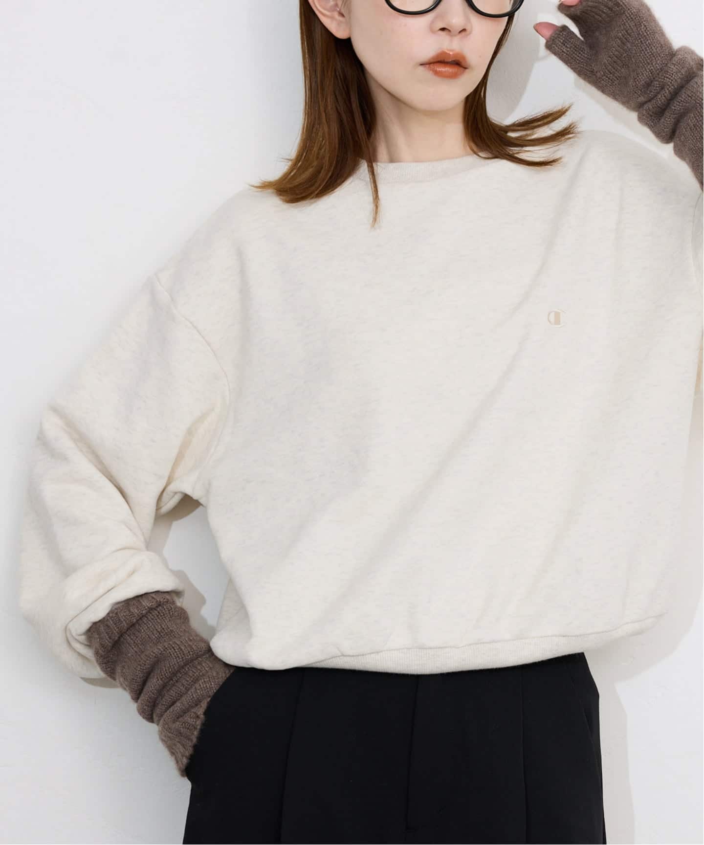 【Champion / チャンピオン】SLOBE別注クルーネックスウェット Champion/チャンピオン SLOBE別注 クルーネックスウェット（スウェット